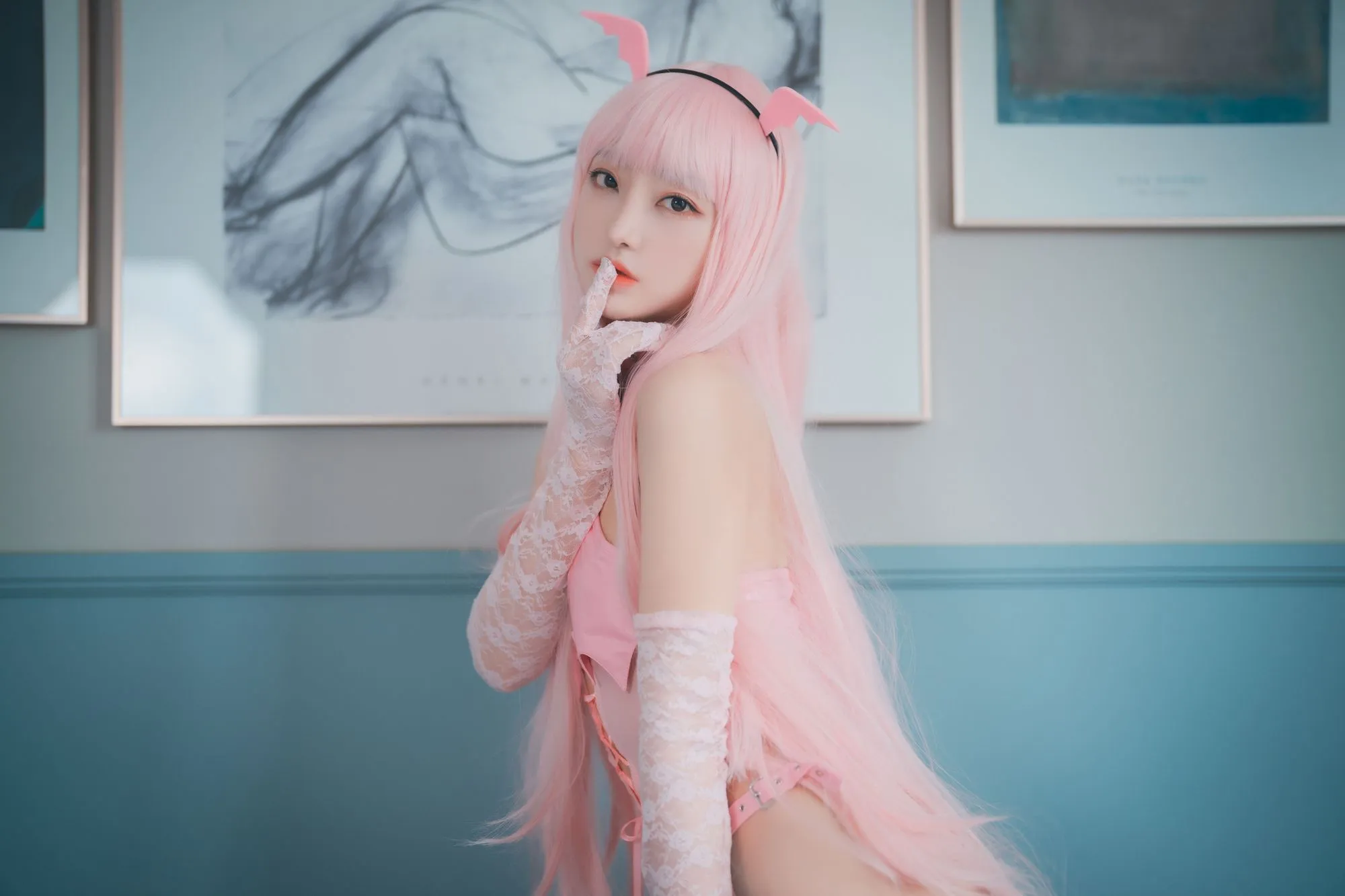 图片[2]-No.009-[DJAWA] Pink Succubus [123P]-coswz-cos王者