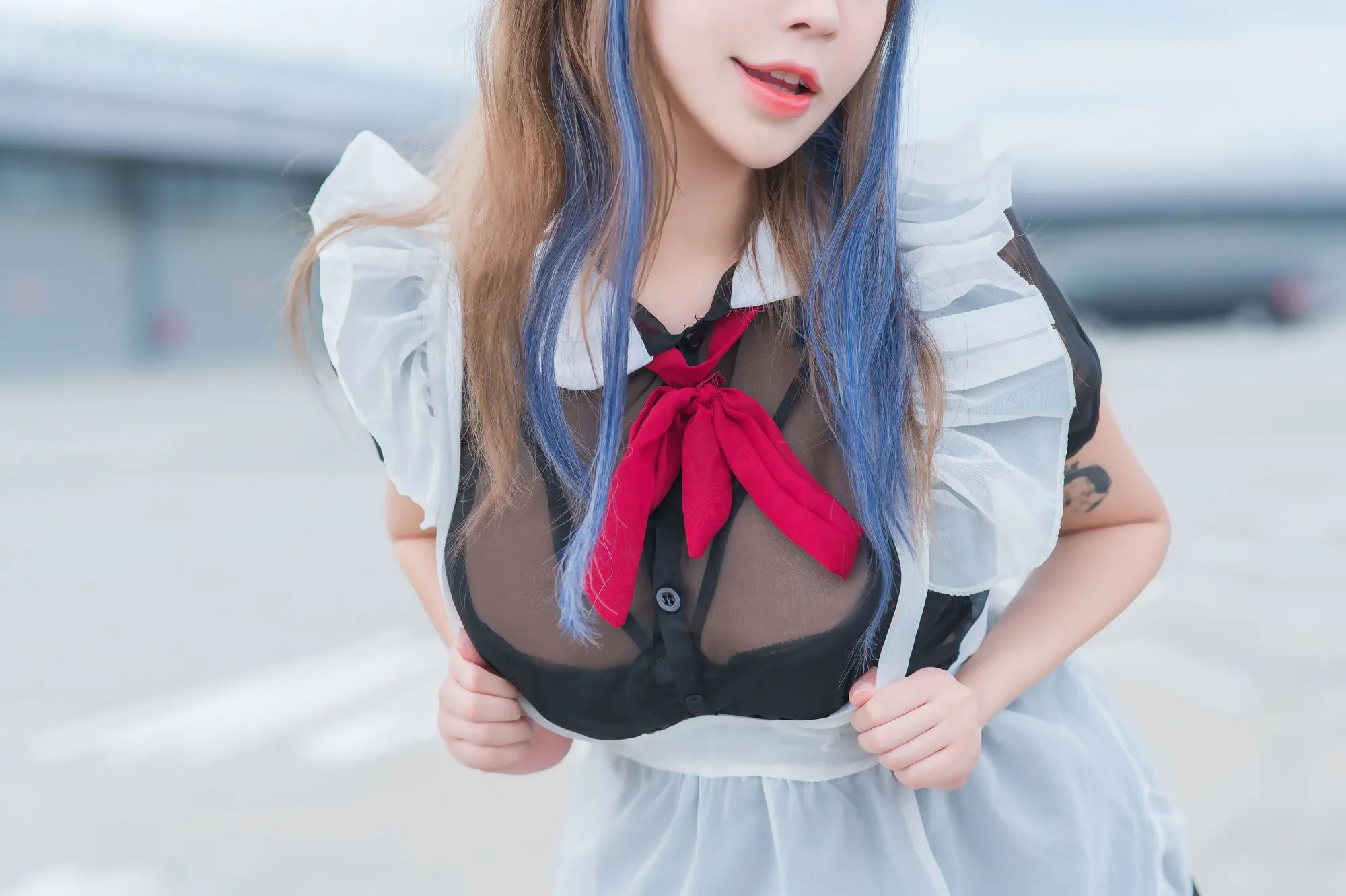图片[3]-No.009-Rooftop Maid [21P]-coswz-cos王者