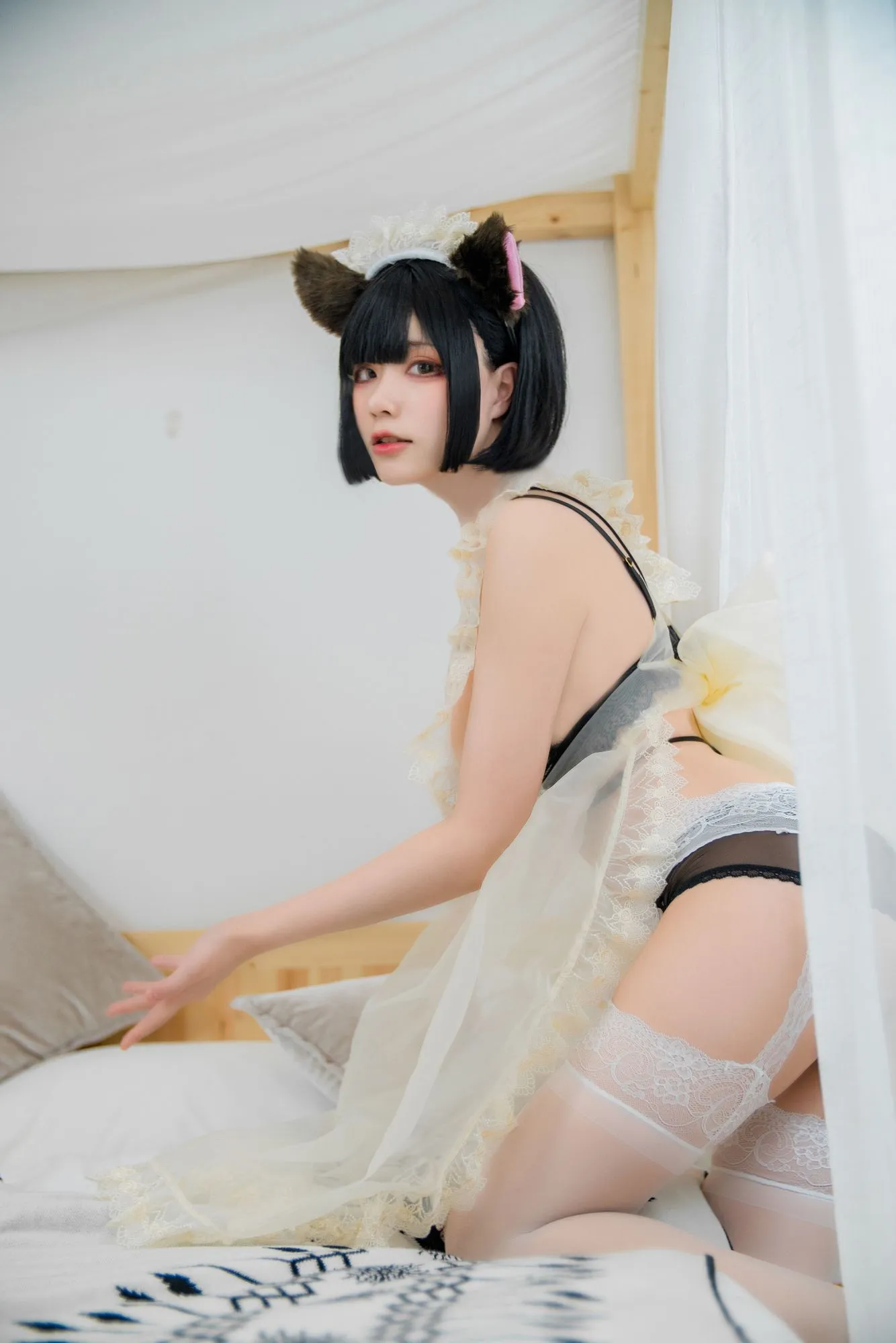 图片[2]-No.010-仆系女仆欲裸围裙 [50P]-coswz-cos王者