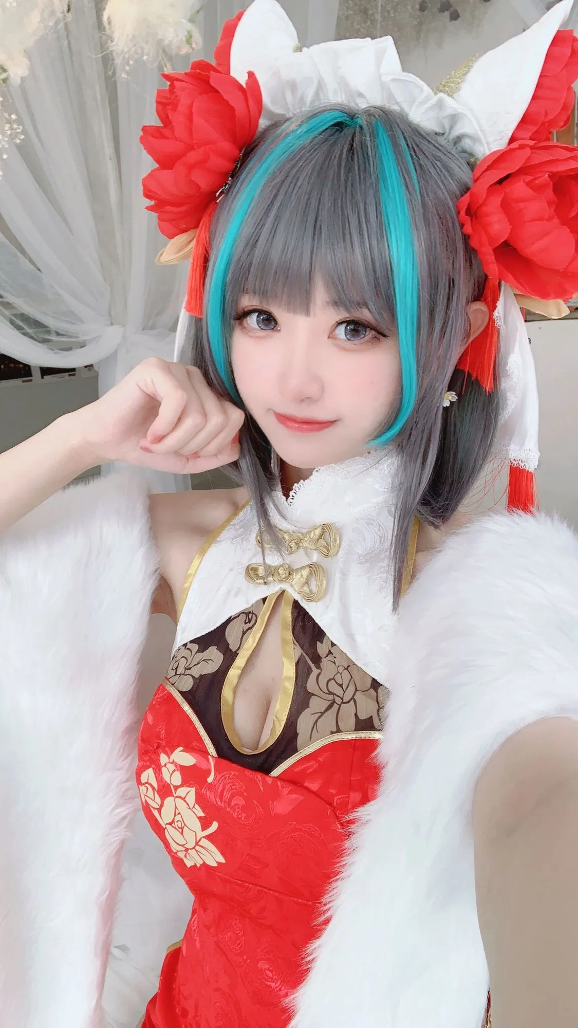 图片[4]-No.010-柴郡旗袍 [9P]-coswz-cos王者