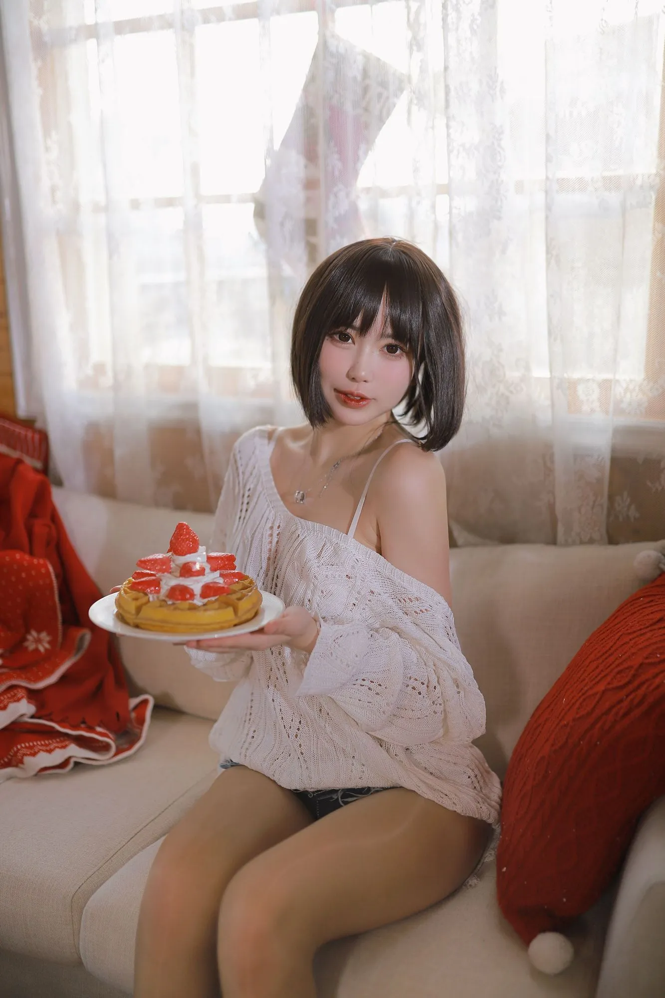 No.010-温柔短发妹妹 [52P 1V]-图妖社