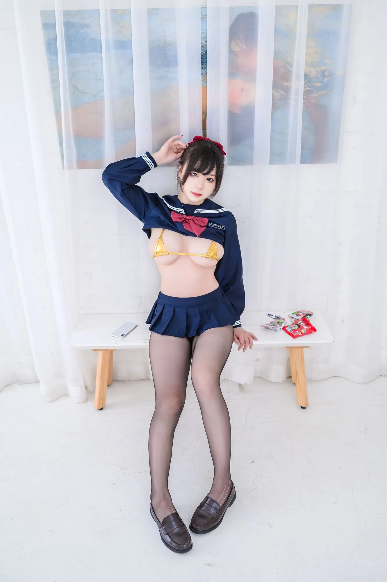 图片[3]-No.010-黄金内衣jk [50P]-coswz-cos王者