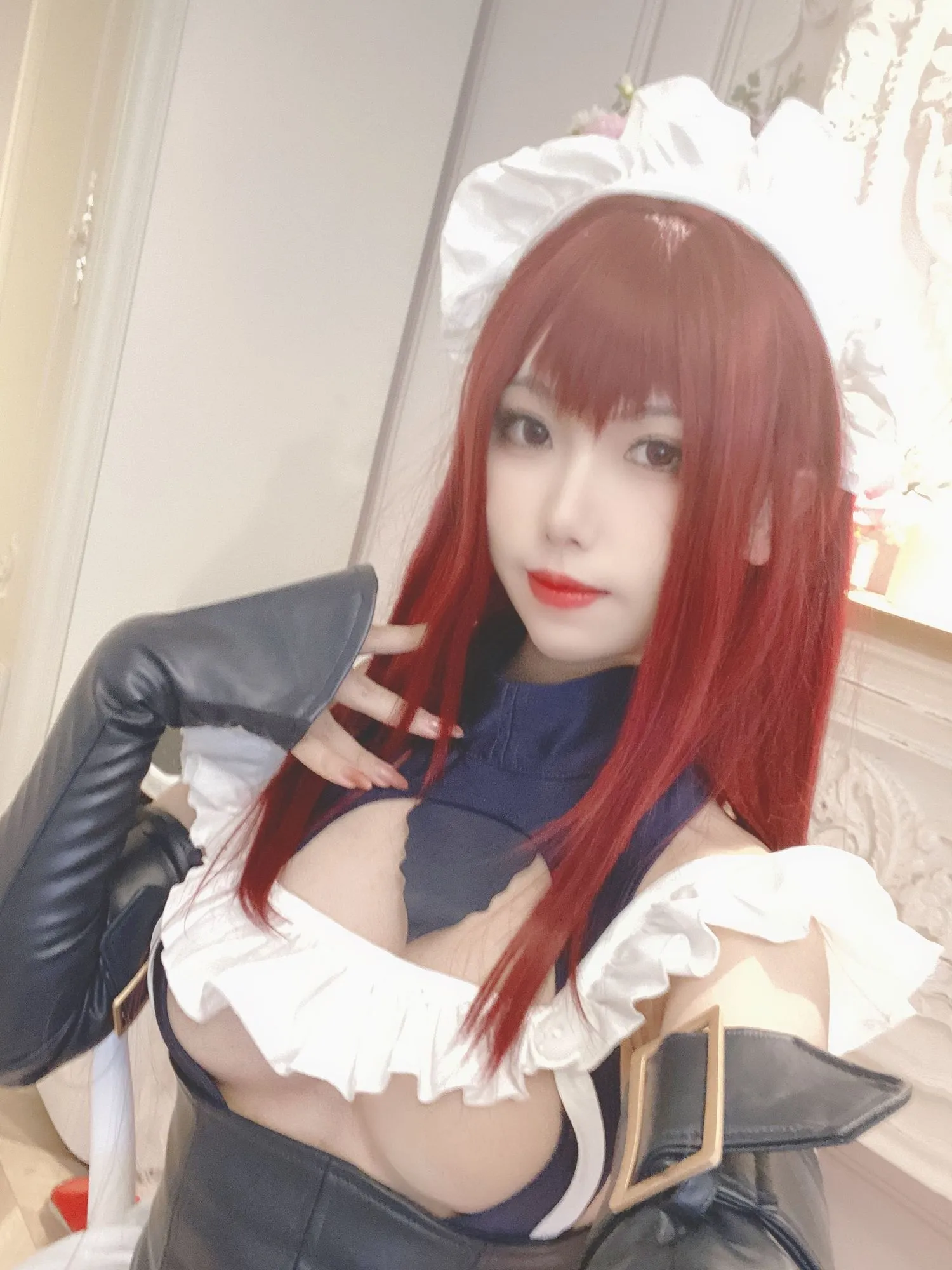图片[5]-No.011-斯卡哈同人女仆 [24P 2V]-coswz-cos王者