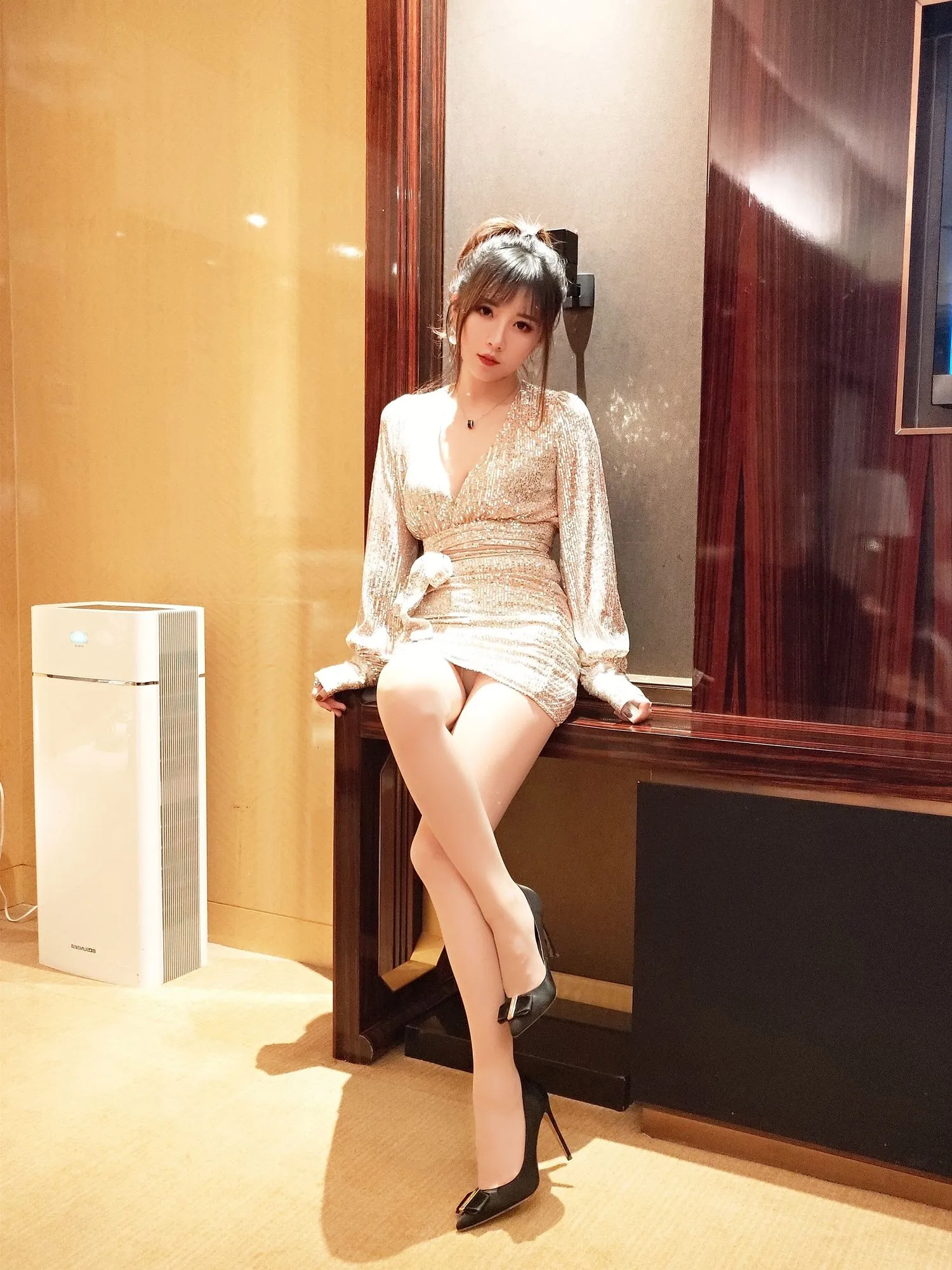 图片[5]-No.014-亮片裙肉丝 [22P]-coswz-cos王者