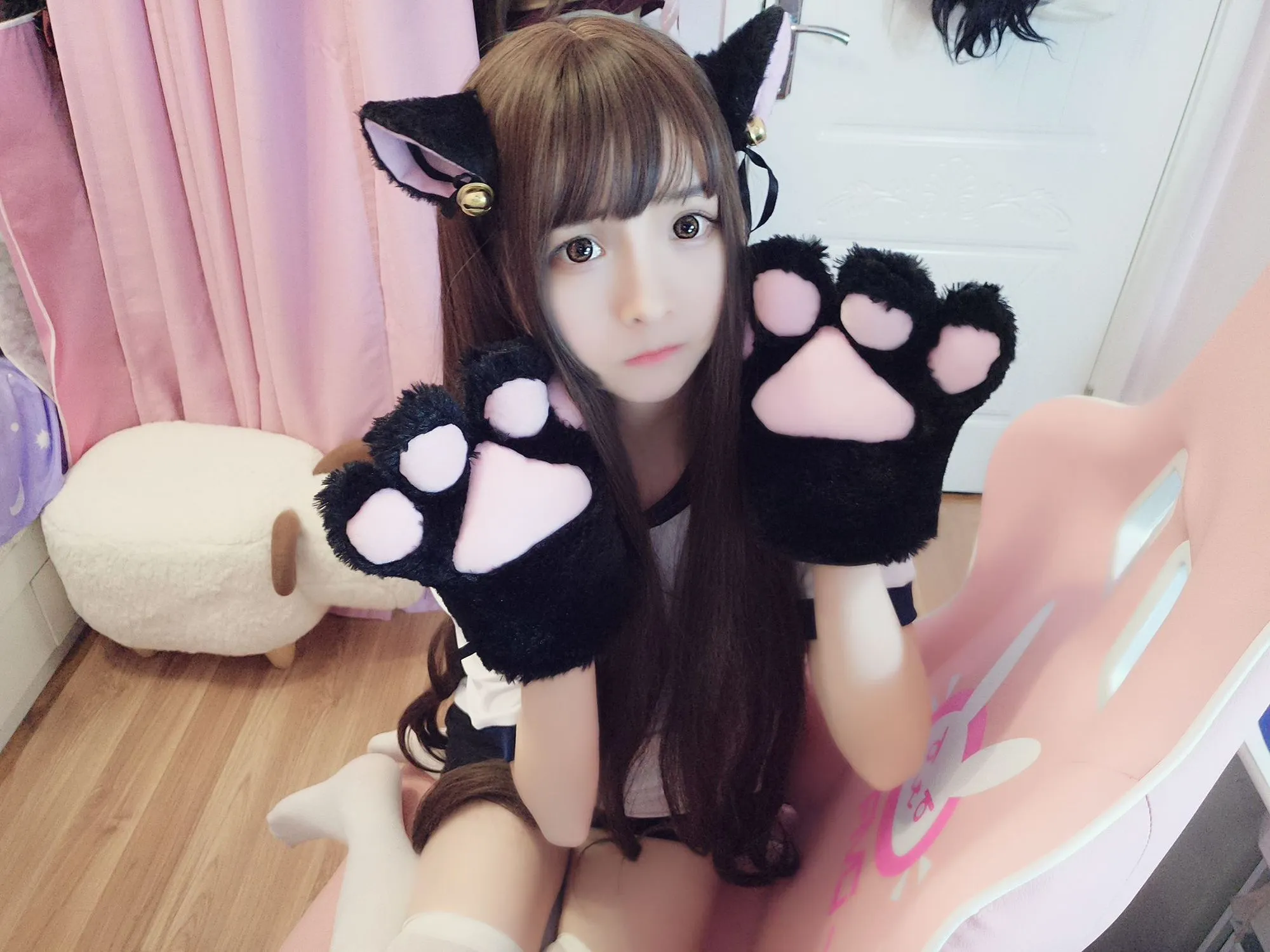 图片[5]-No.015-猫耳体操+女仆 [20P]-coswz-cos王者
