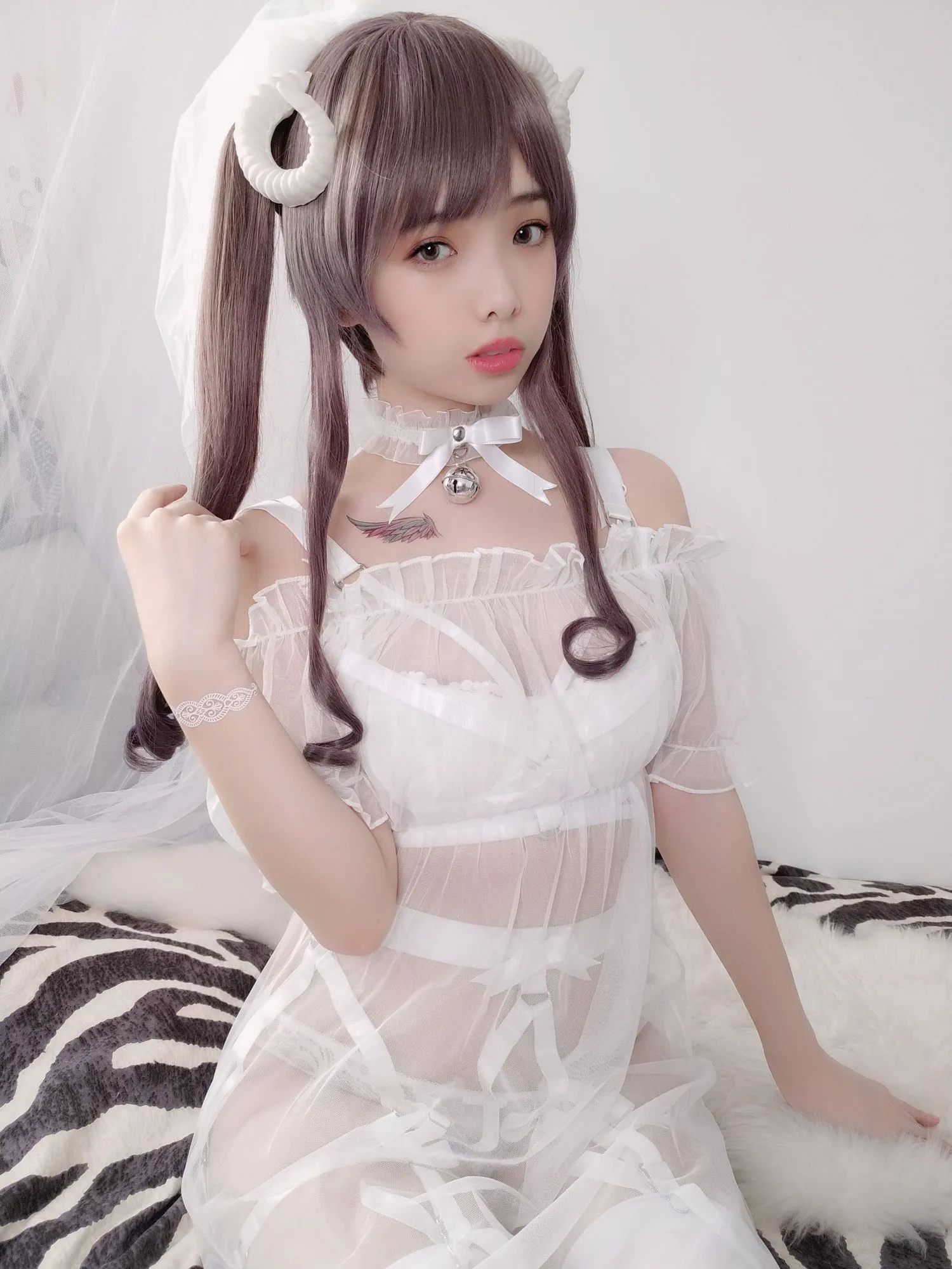 图片[2]-No.015-绵羊白色绑带 [42P 4V]-coswz-cos王者