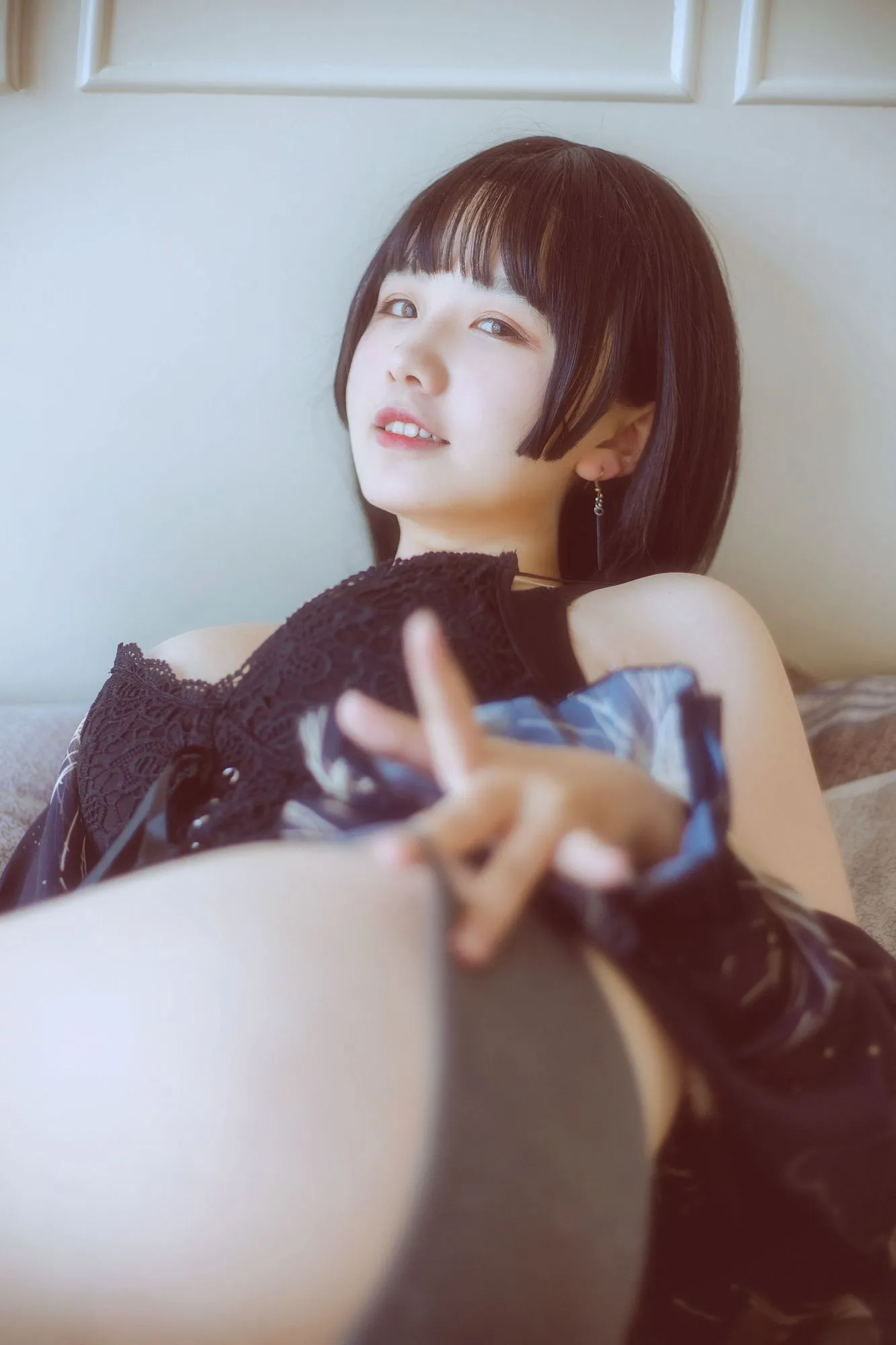 图片[4]-No.015-黑色吊带 [23P]-coswz-cos王者