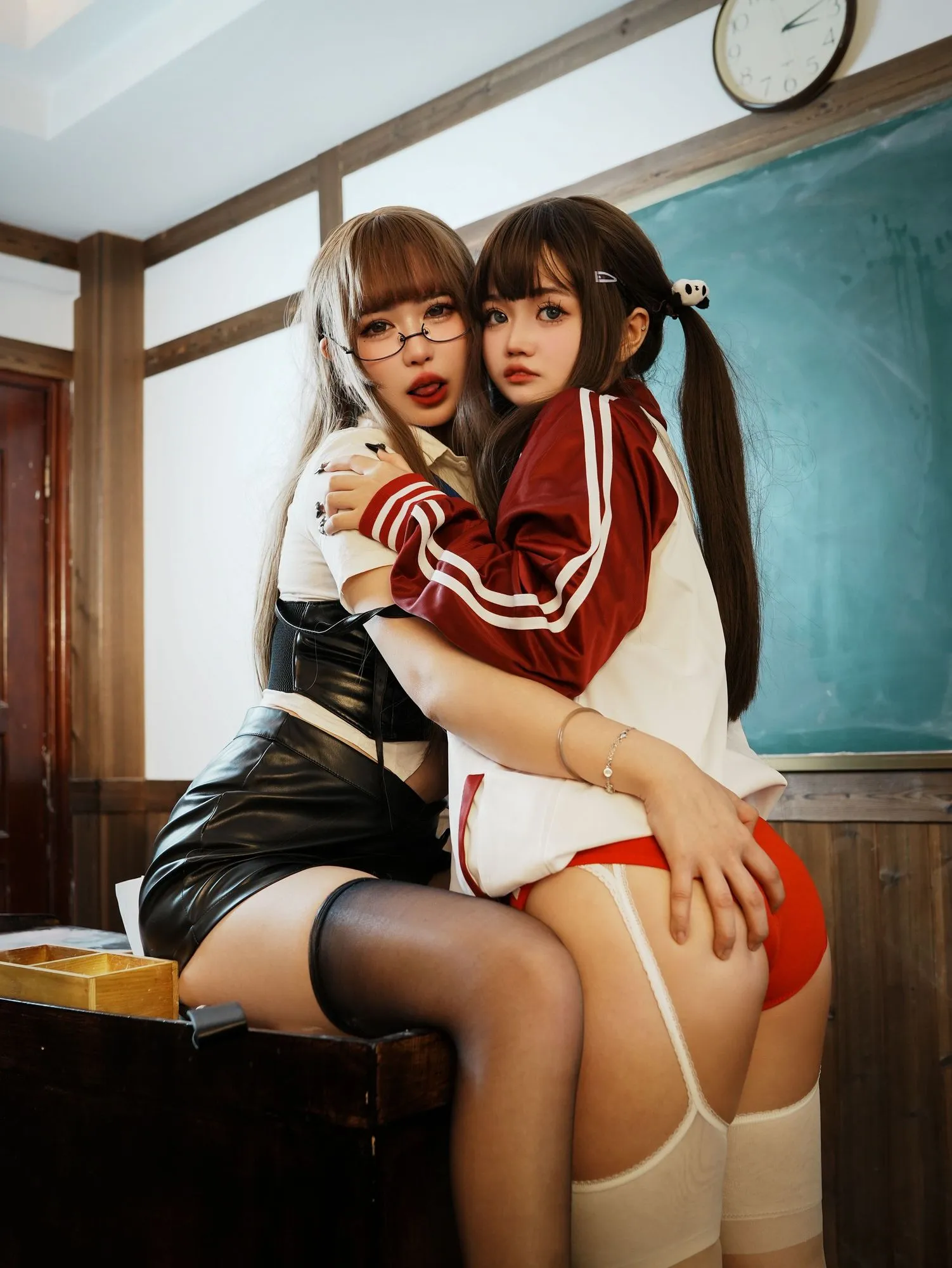 图片[2]-No.017-双马尾学生与老师 [41P 1V]-coswz-cos王者