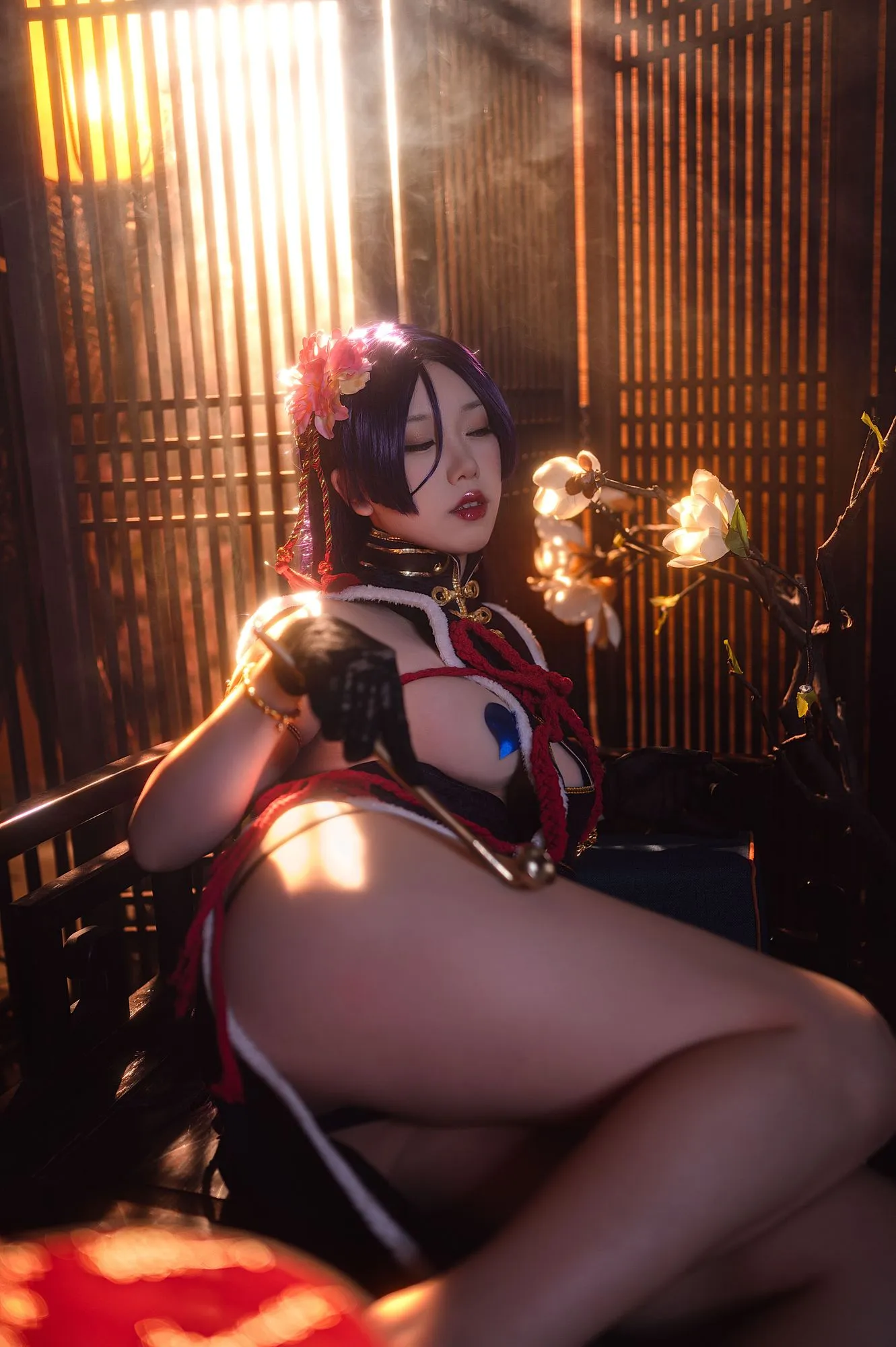 图片[3]-No.017-奶光新春旗袍 [42P 1V]-coswz-cos王者
