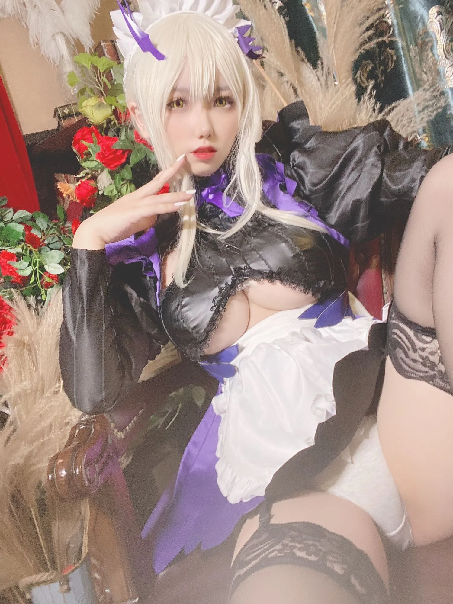 图片[3]-No.017-黑枪呆女仆自拍 [24P 3V]-coswz-cos王者
