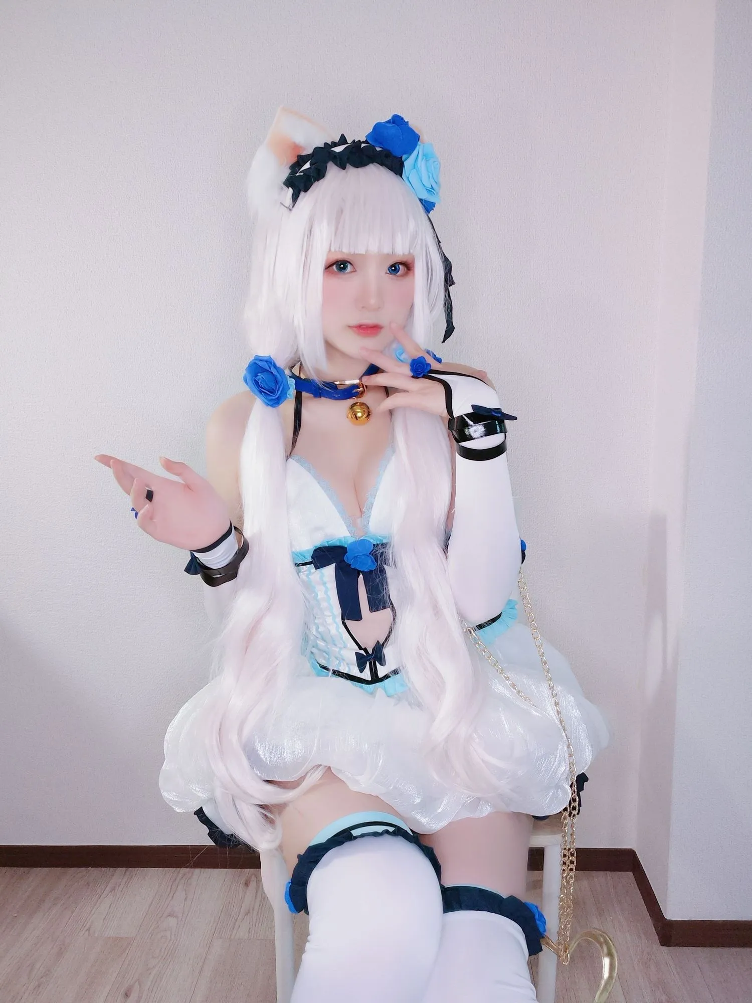 图片[4]-No.019-バニラちゃん💙 (ネコぱら) [22P]-coswz-cos王者