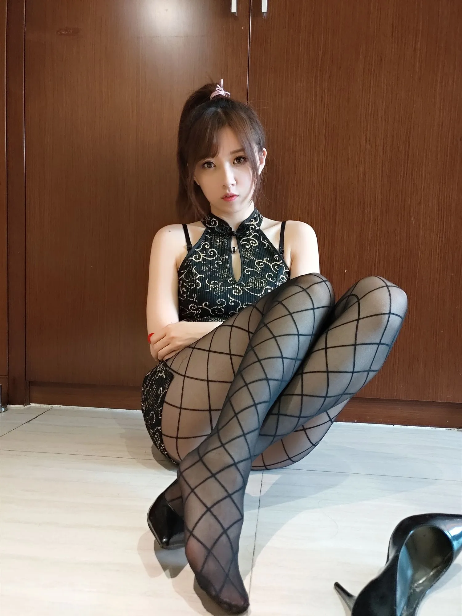 图片[2]-No.019-金丝旗袍网袜 [33P]-coswz-cos王者