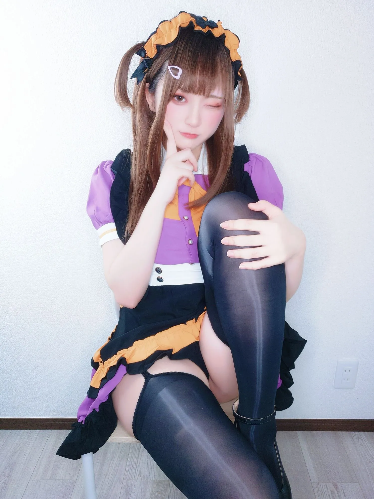 No.024-👻ハロウィンメイドっ🎃自撮り [23P]-图妖社