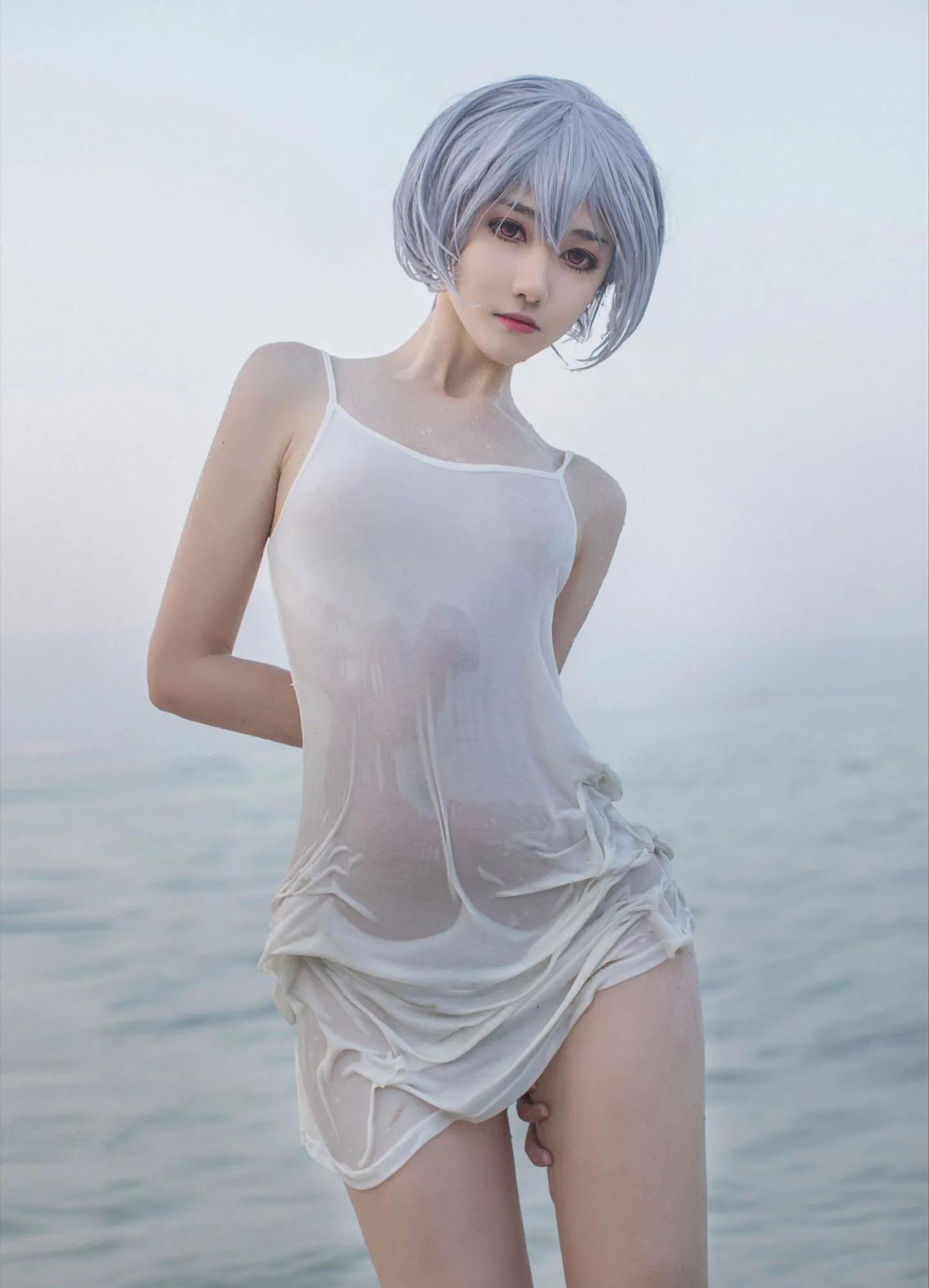 No.024-绫波丽白裙 [25P]-图妖社