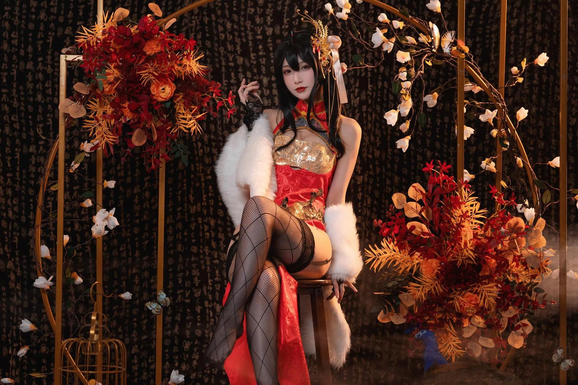 图片[3]-No.027-大凤旗袍 [30P]-coswz-cos王者