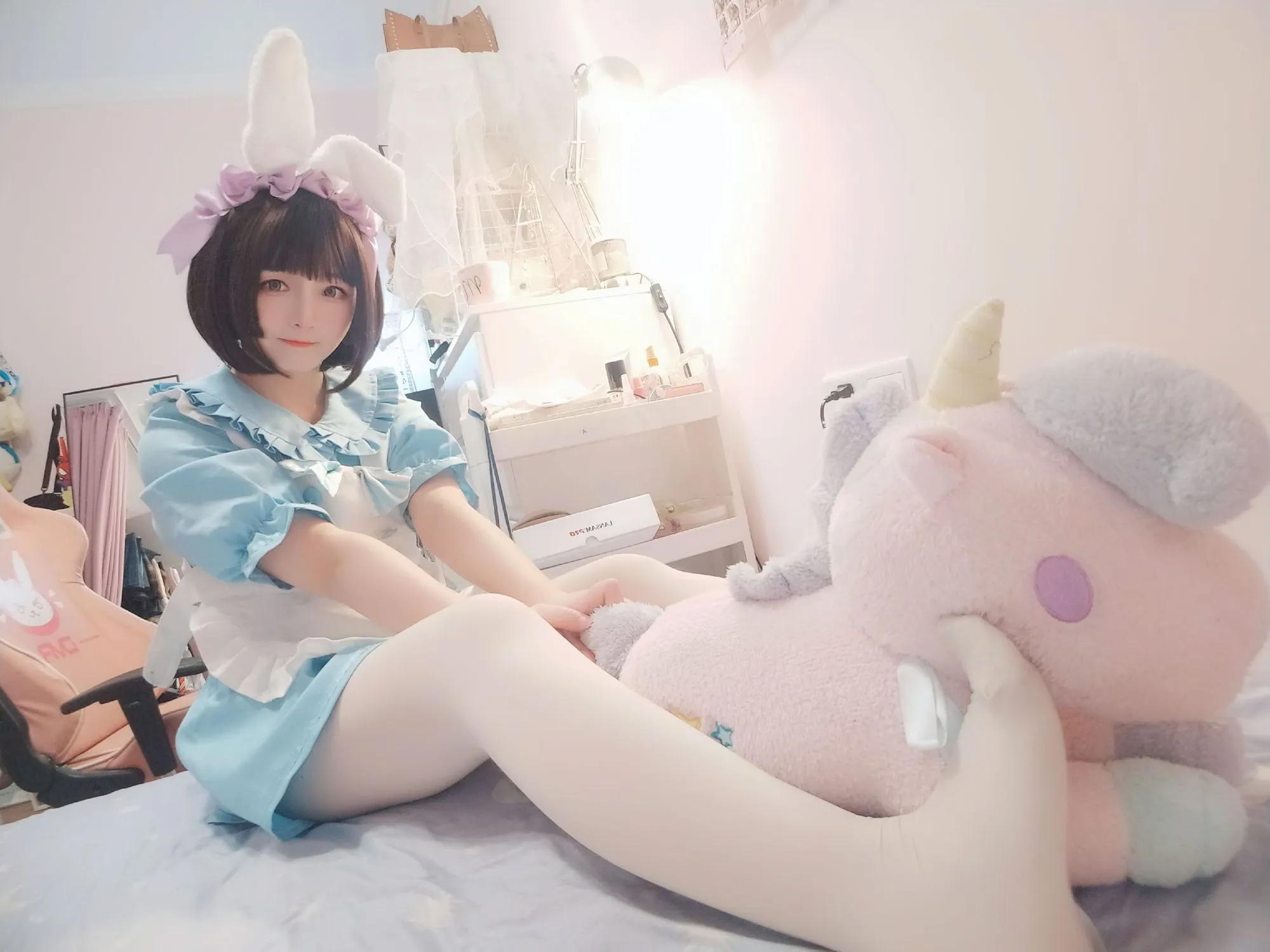 图片[2]-No.027-白丝女仆 [49P 4V]-coswz-cos王者