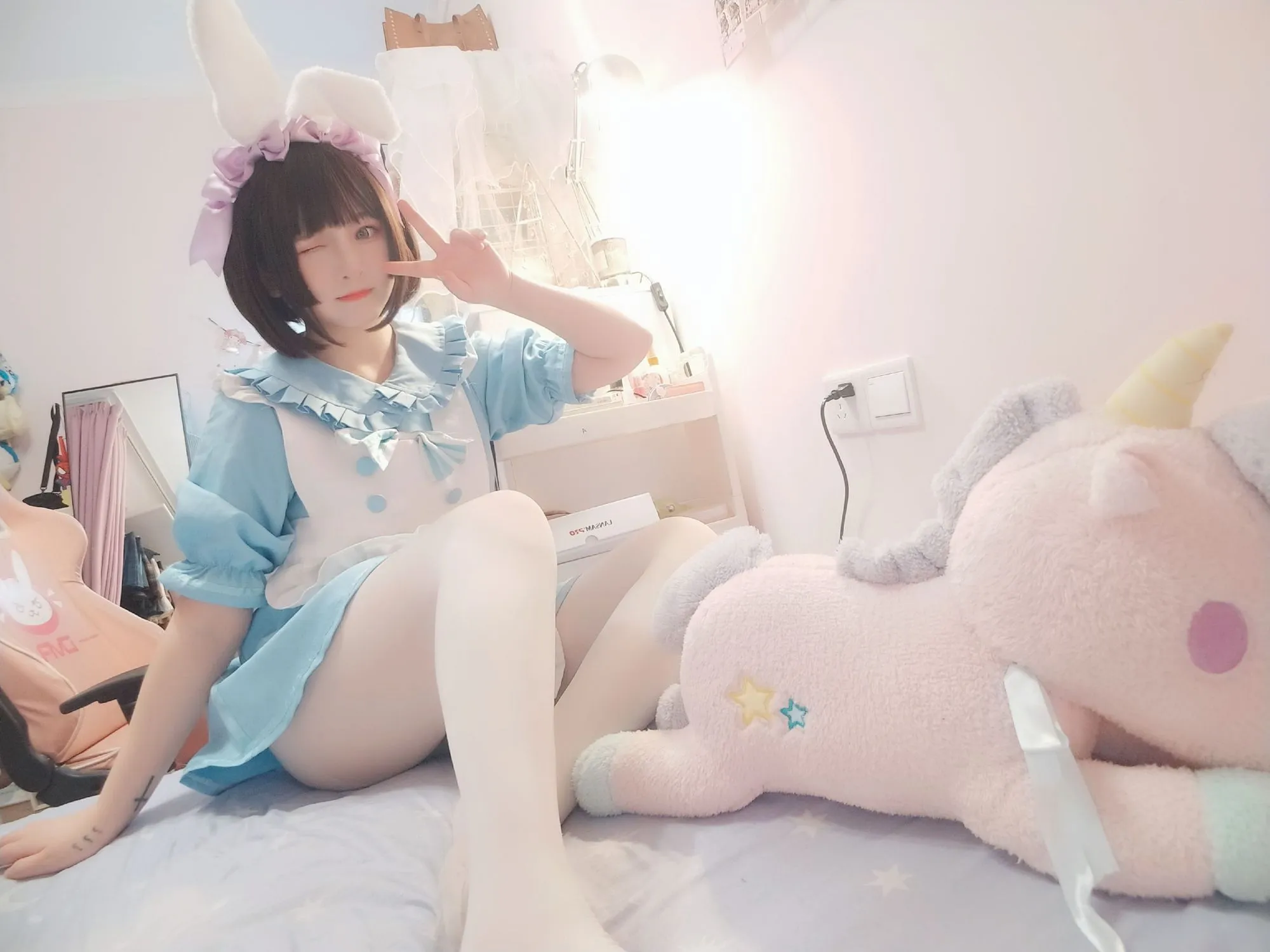 图片[3]-No.027-白丝女仆 [49P 4V]-coswz-cos王者