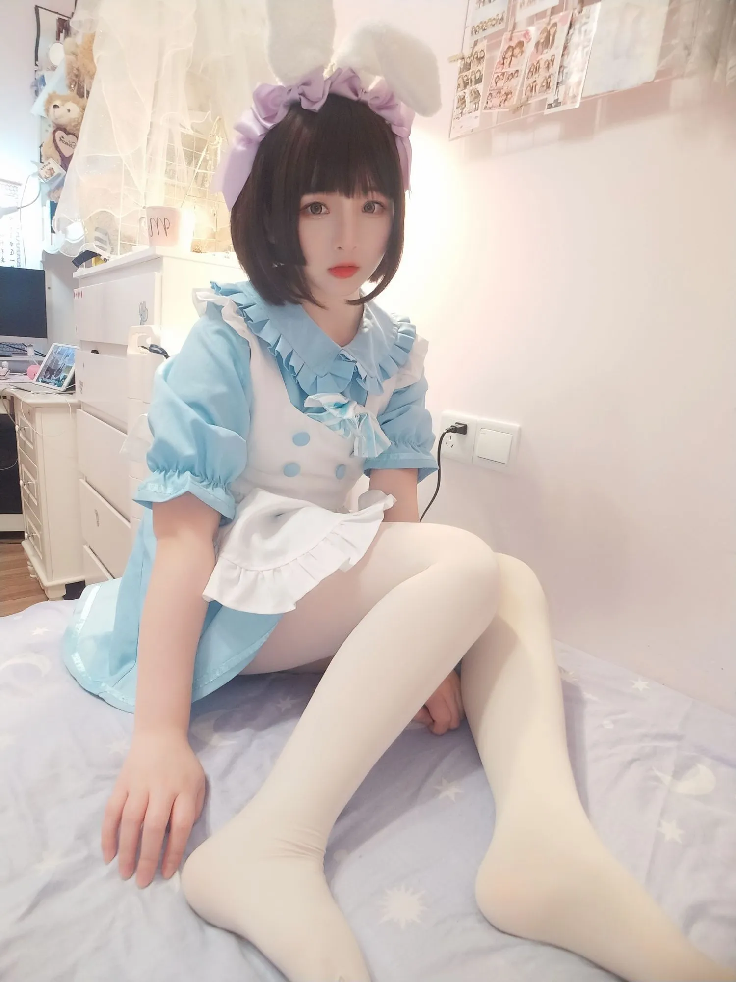 图片[4]-No.027-白丝女仆 [49P 4V]-coswz-cos王者