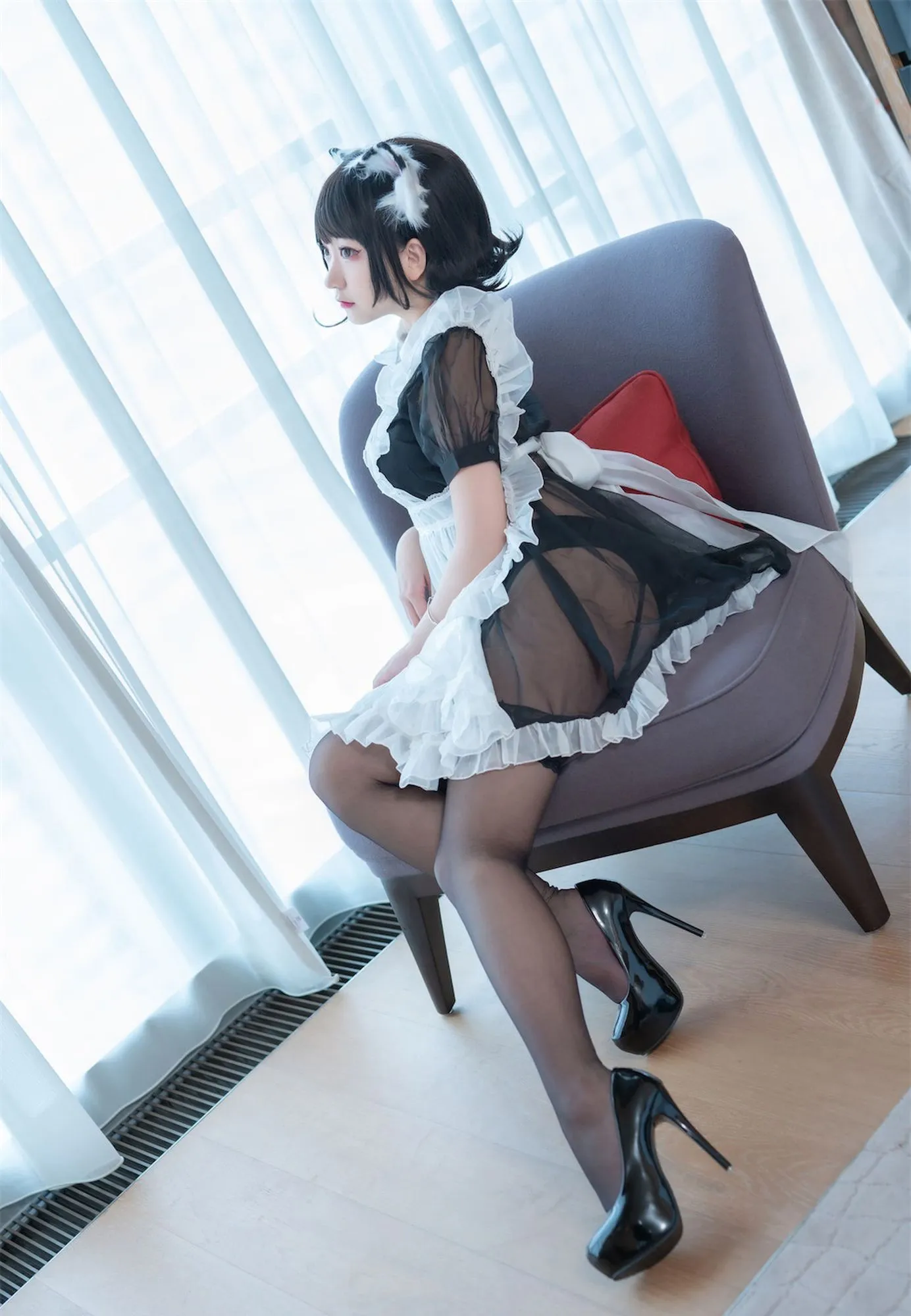 图片[3]-No.034-奶牛猫女仆 [46P]-coswz-cos王者
