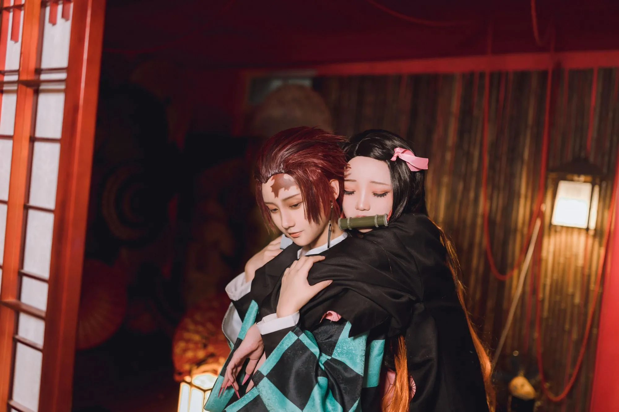 No.034-鬼灭之刃 灶门炭治郎&灶门祢豆子 [20P]-图妖社