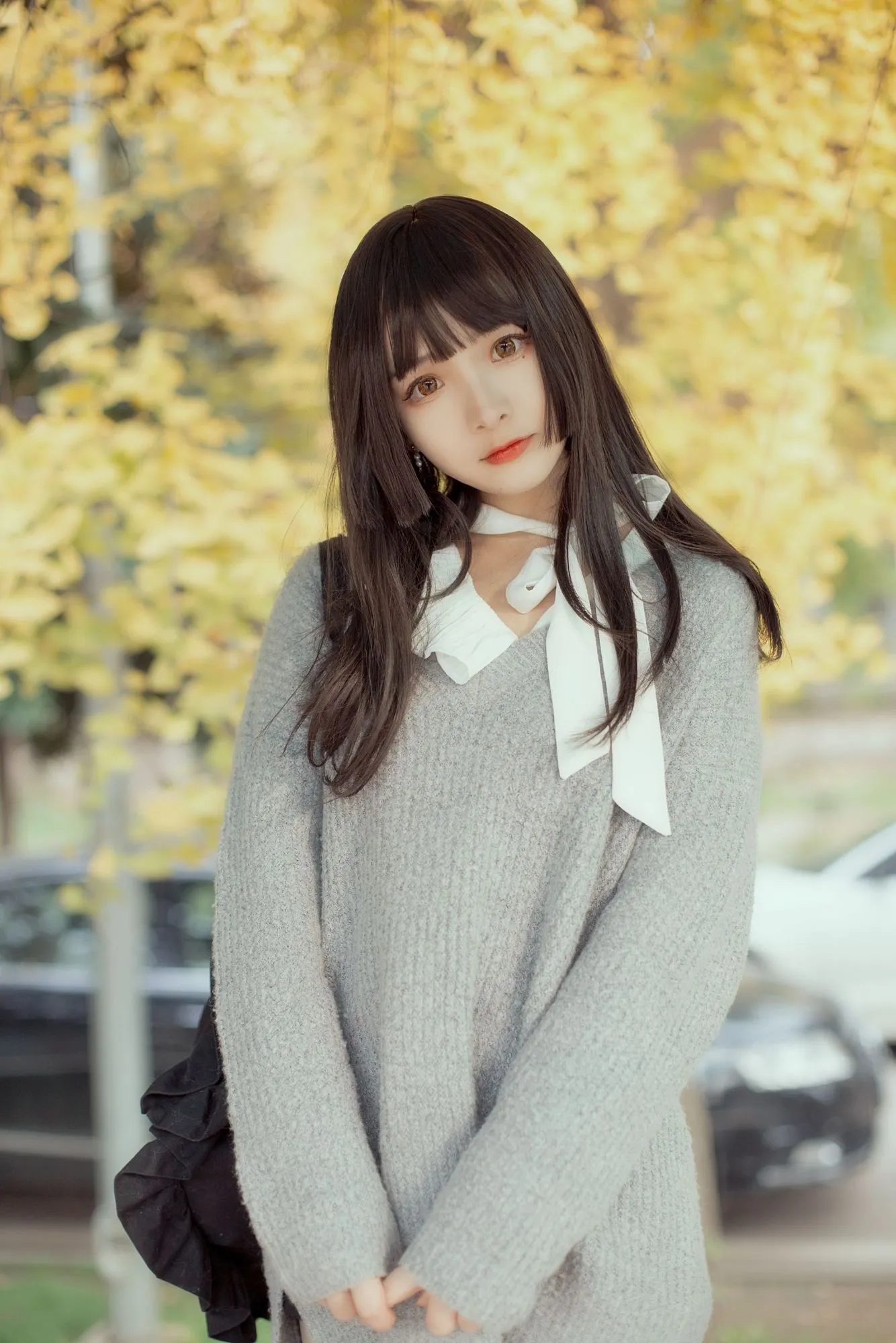图片[3]-No.036-银杏树下 [21P]-coswz-cos王者