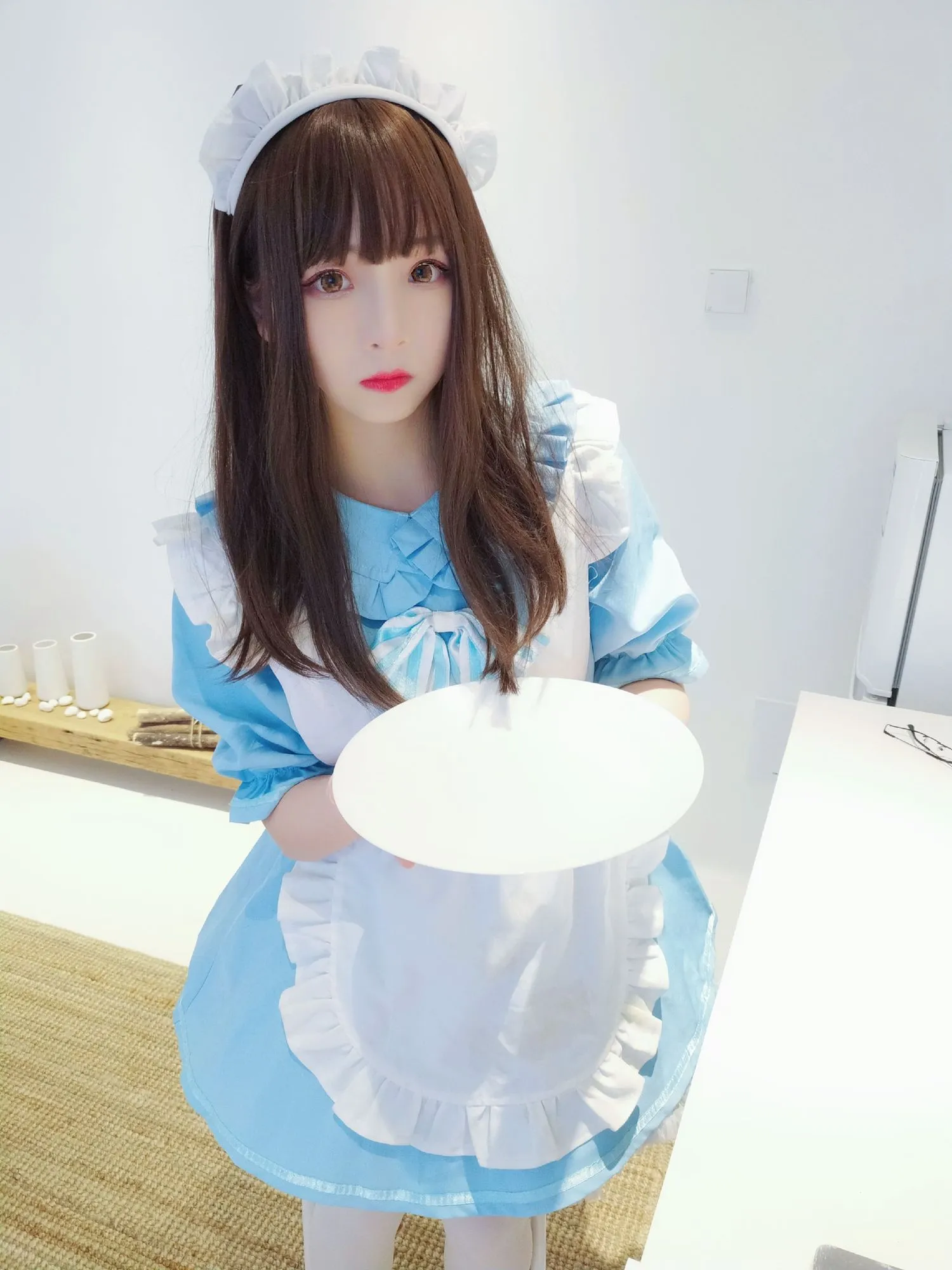 No.042-蓝白女仆 [19P]-图妖社