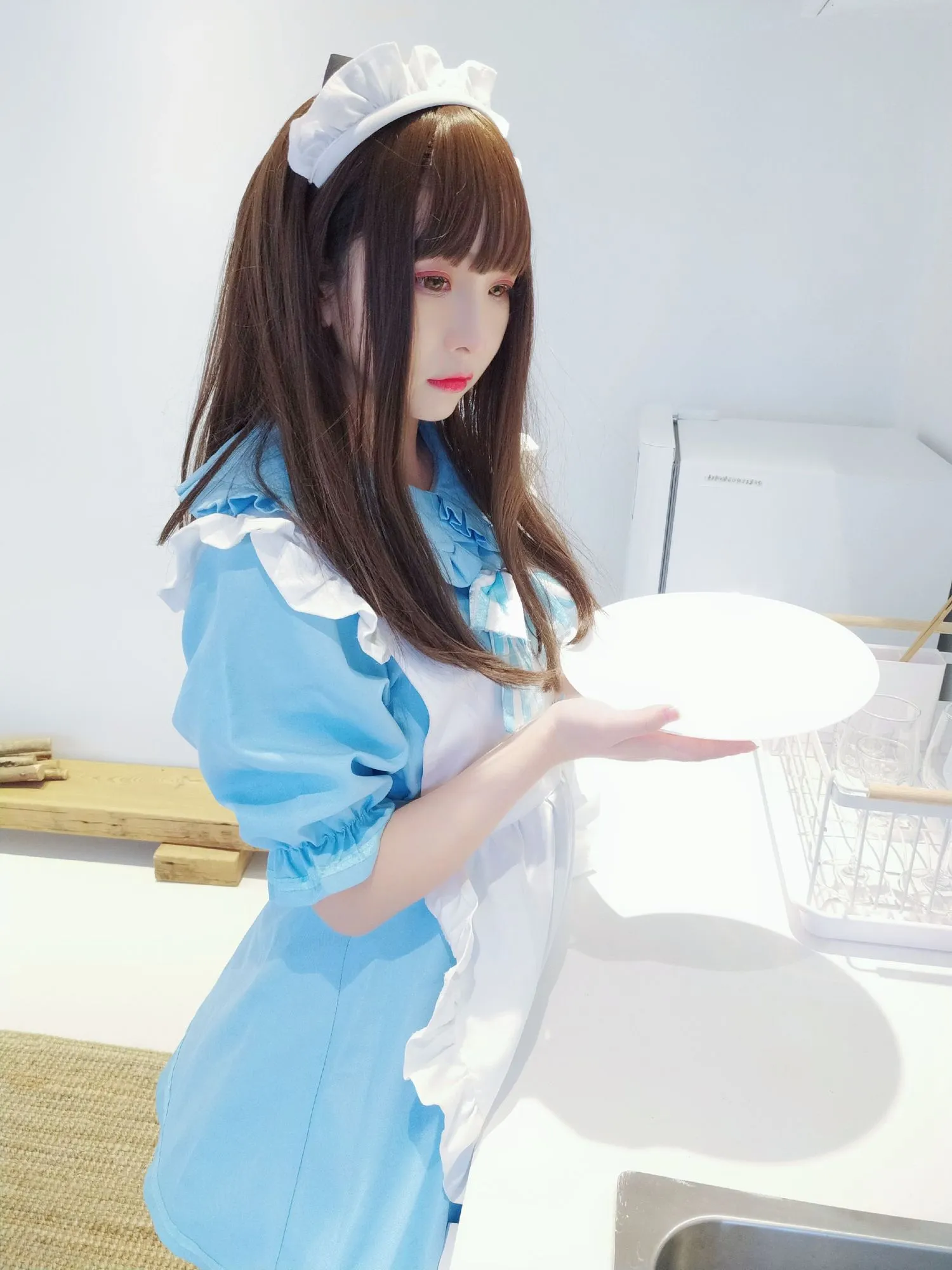 图片[3]-No.042-蓝白女仆 [19P]-coswz-cos王者