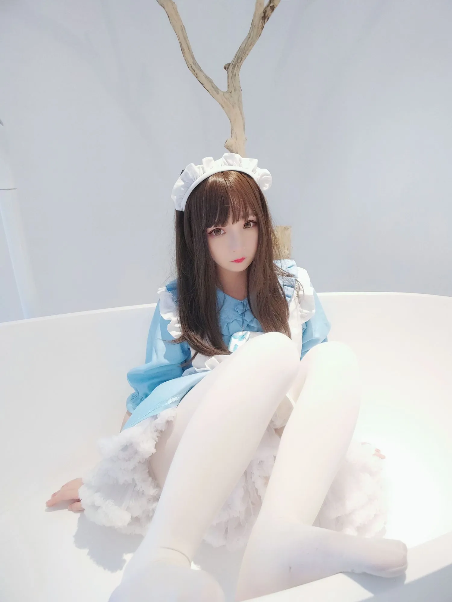 图片[5]-No.042-蓝白女仆 [19P]-coswz-cos王者