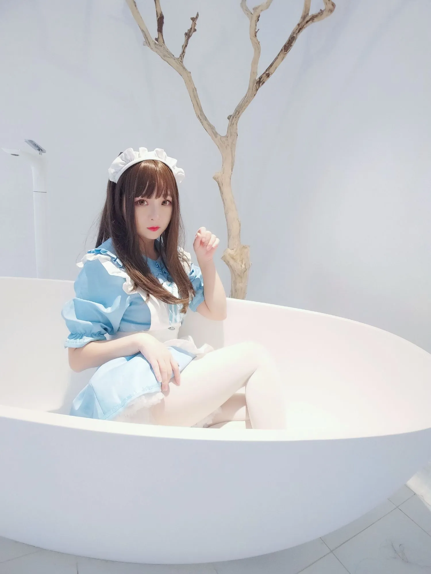 图片[4]-No.042-蓝白女仆 [19P]-coswz-cos王者
