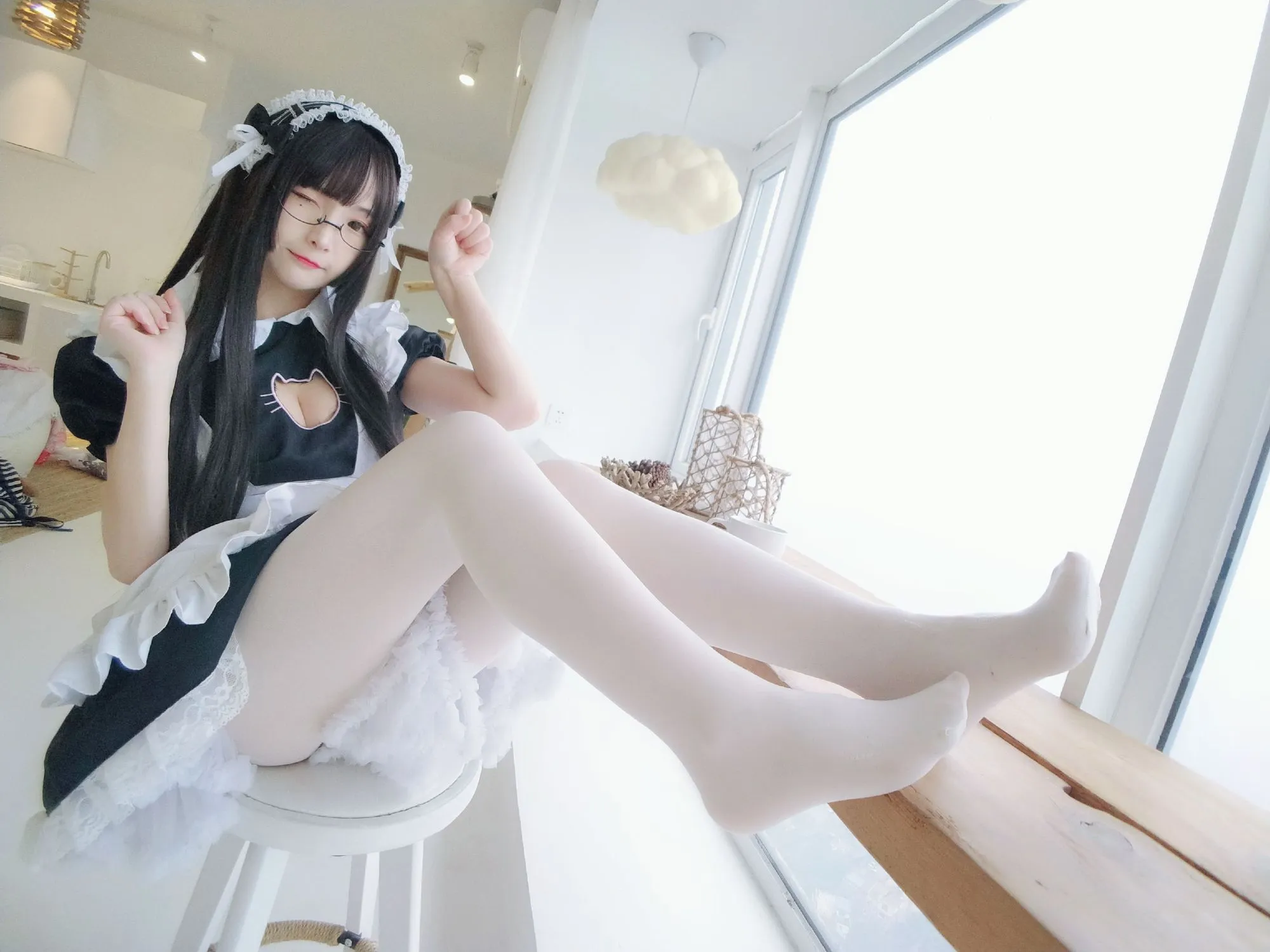 图片[3]-No.047-黑白女仆 [35P]-coswz-cos王者