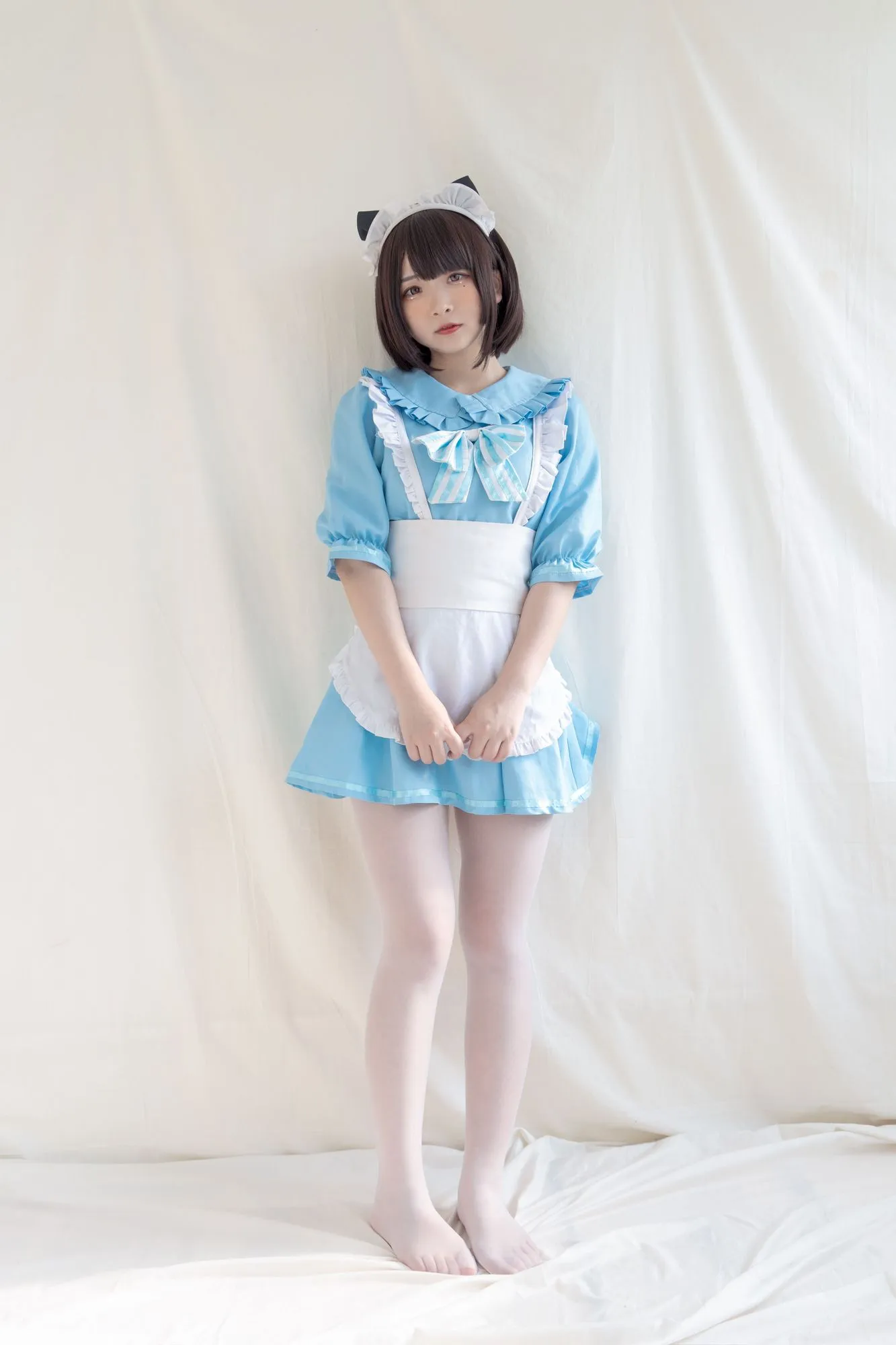 图片[5]-No.049-蓝色猫耳白丝女仆 [42P 1V]-coswz-cos王者