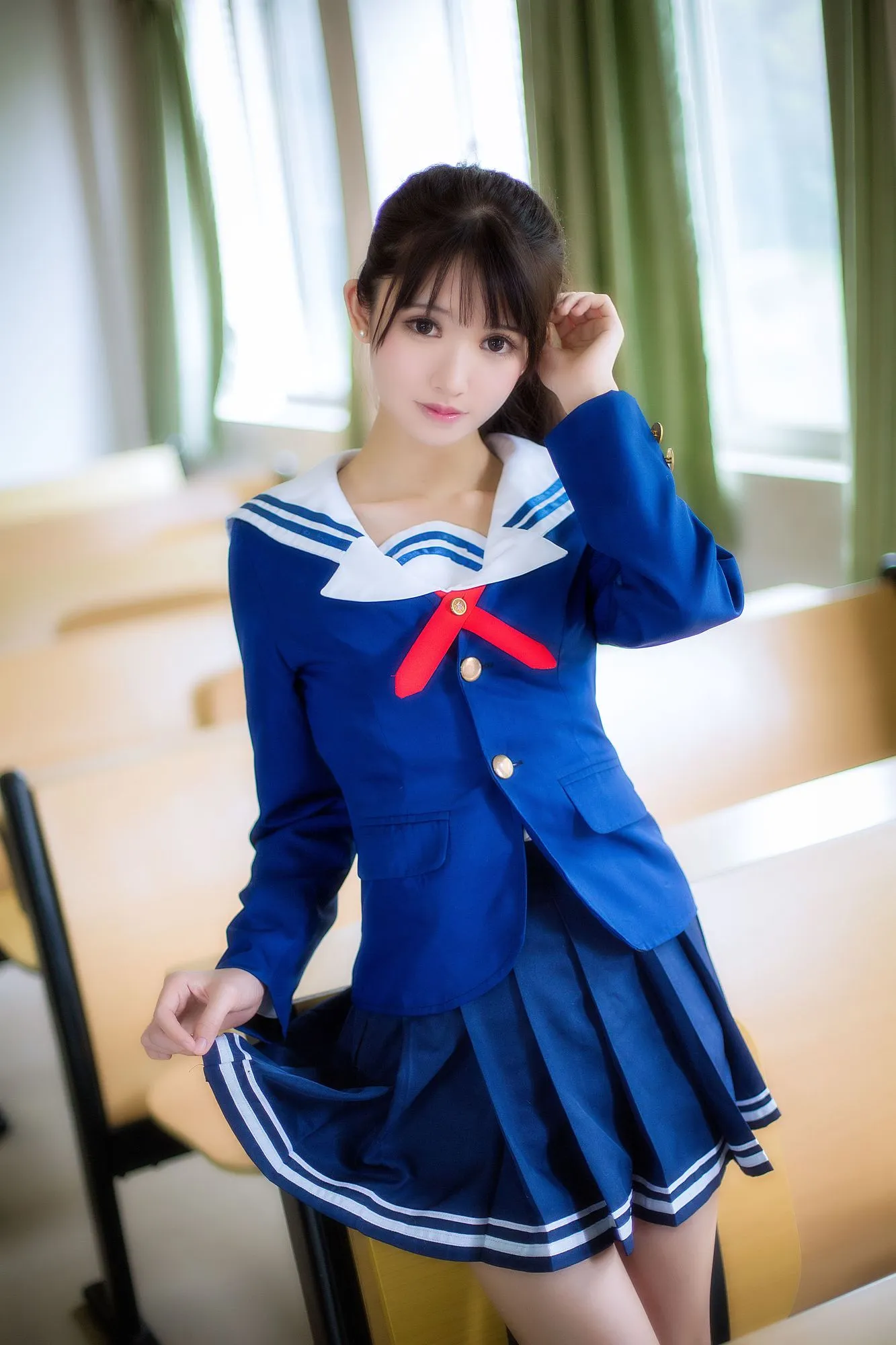 图片[2]-No.059-圣人惠 校服 [8P]-coswz-cos王者