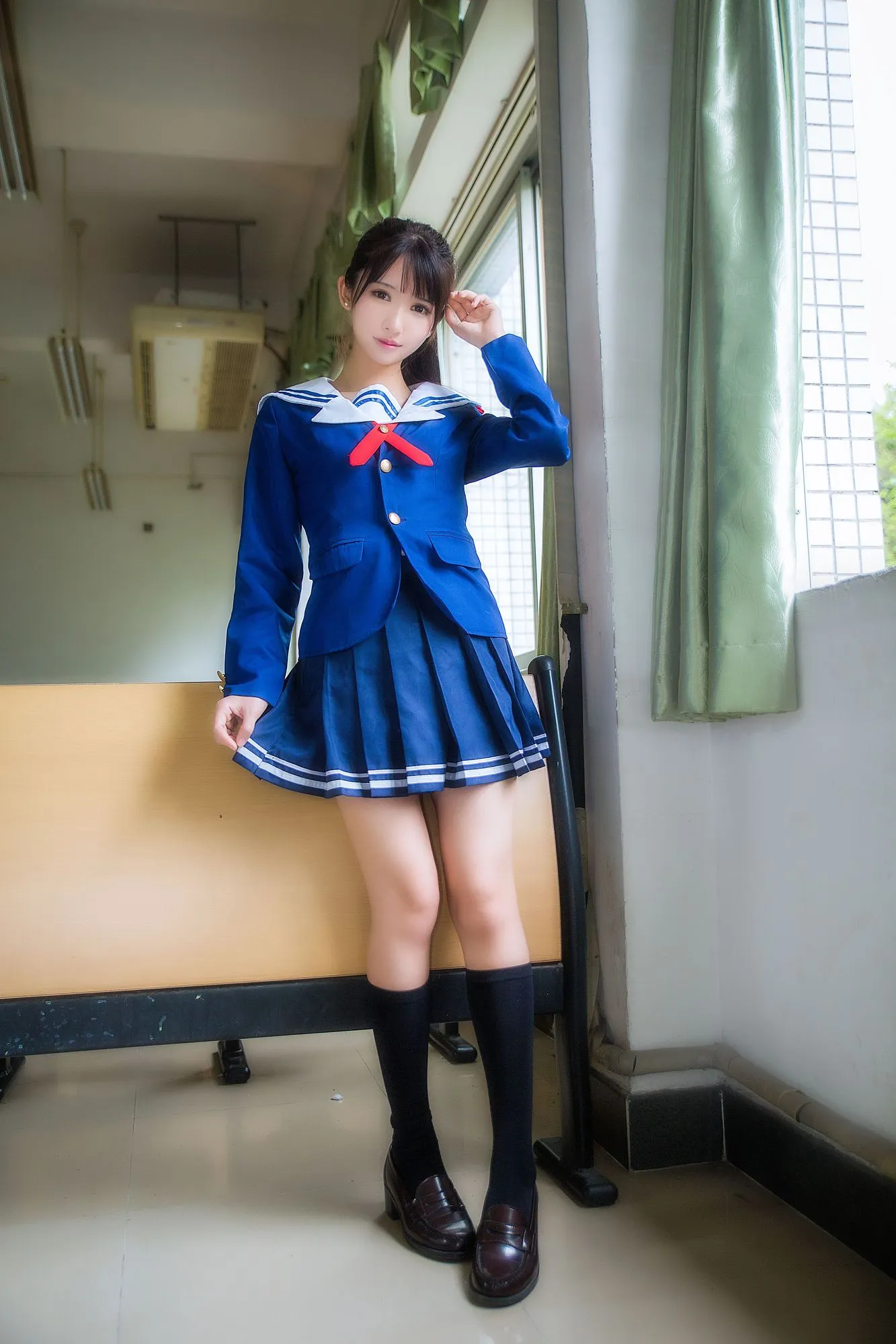 图片[5]-No.059-圣人惠 校服 [8P]-coswz-cos王者