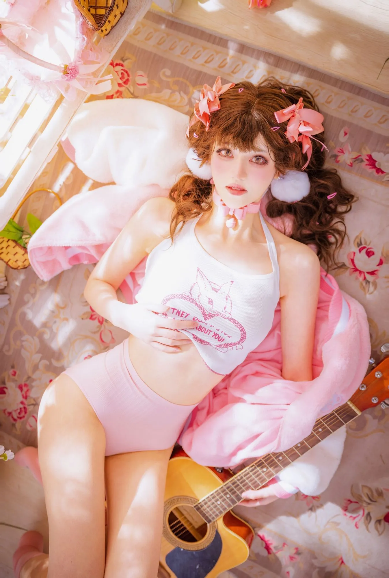 图片[2]-No.080-少女吉他与蝴蝶结 [28P]-coswz-cos王者