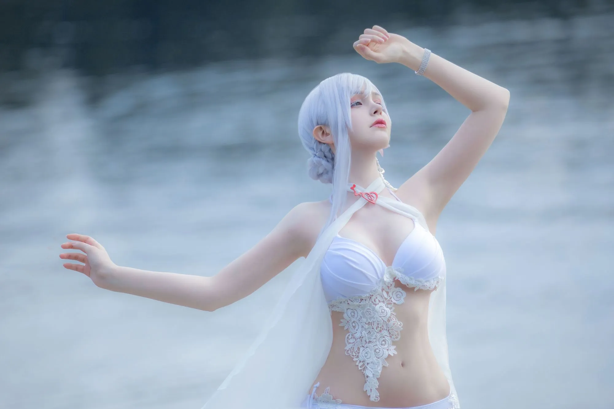 图片[2]-No.024-5 Saya The Fox – Snow White Mizugi [10P]-coswz-cos王者