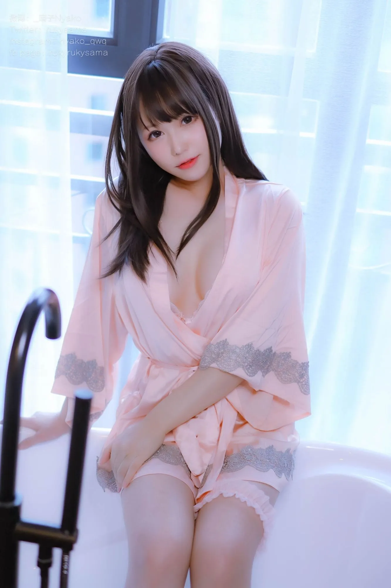 图片[2]-No.029-妄想彼女との同棲生活2 – 丝绸睡衣 [80P 1V]-coswz-cos王者