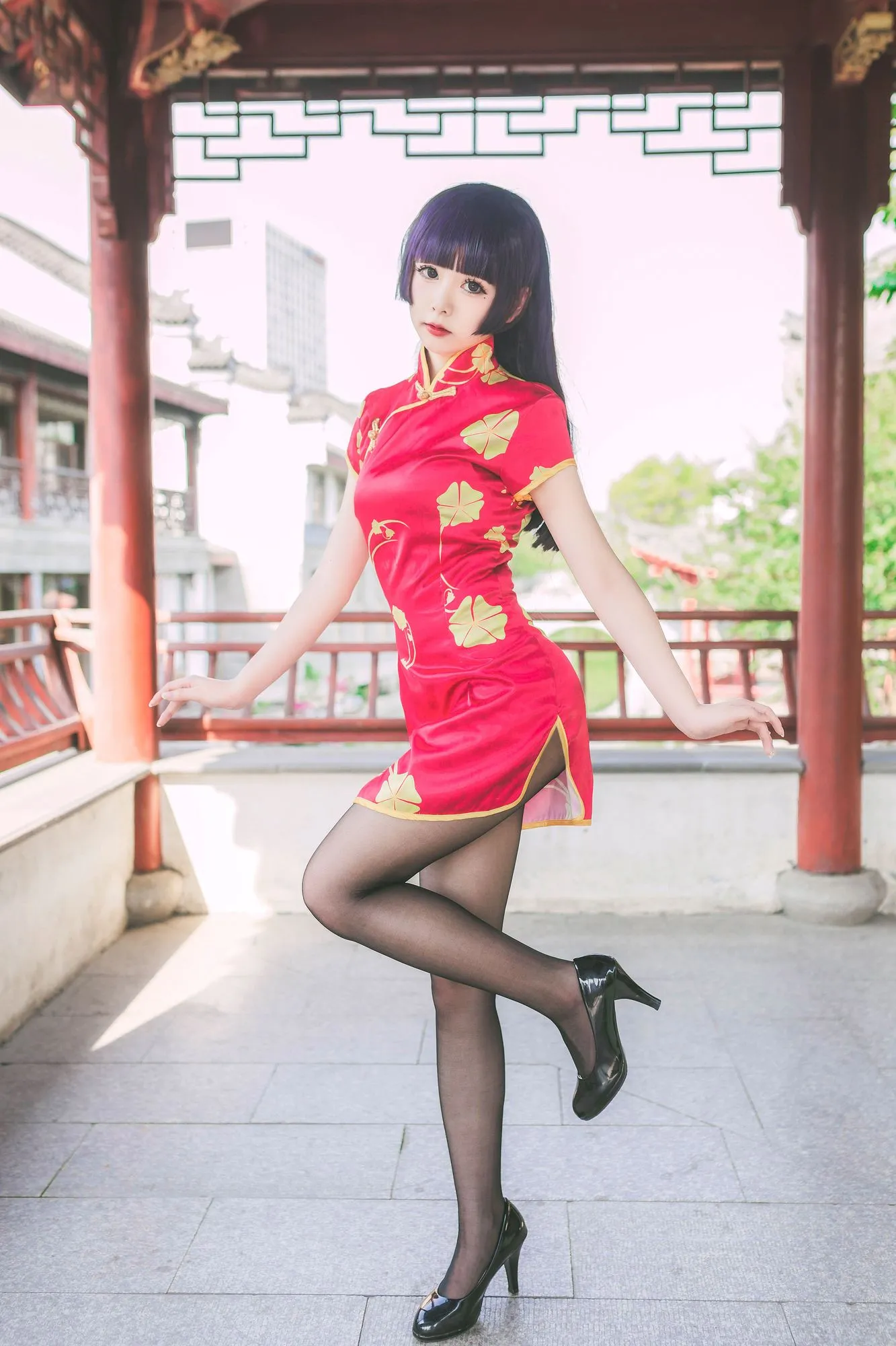 图片[2]-No.004-五更琉璃 新春旗袍 [22P]-coswz-cos王者