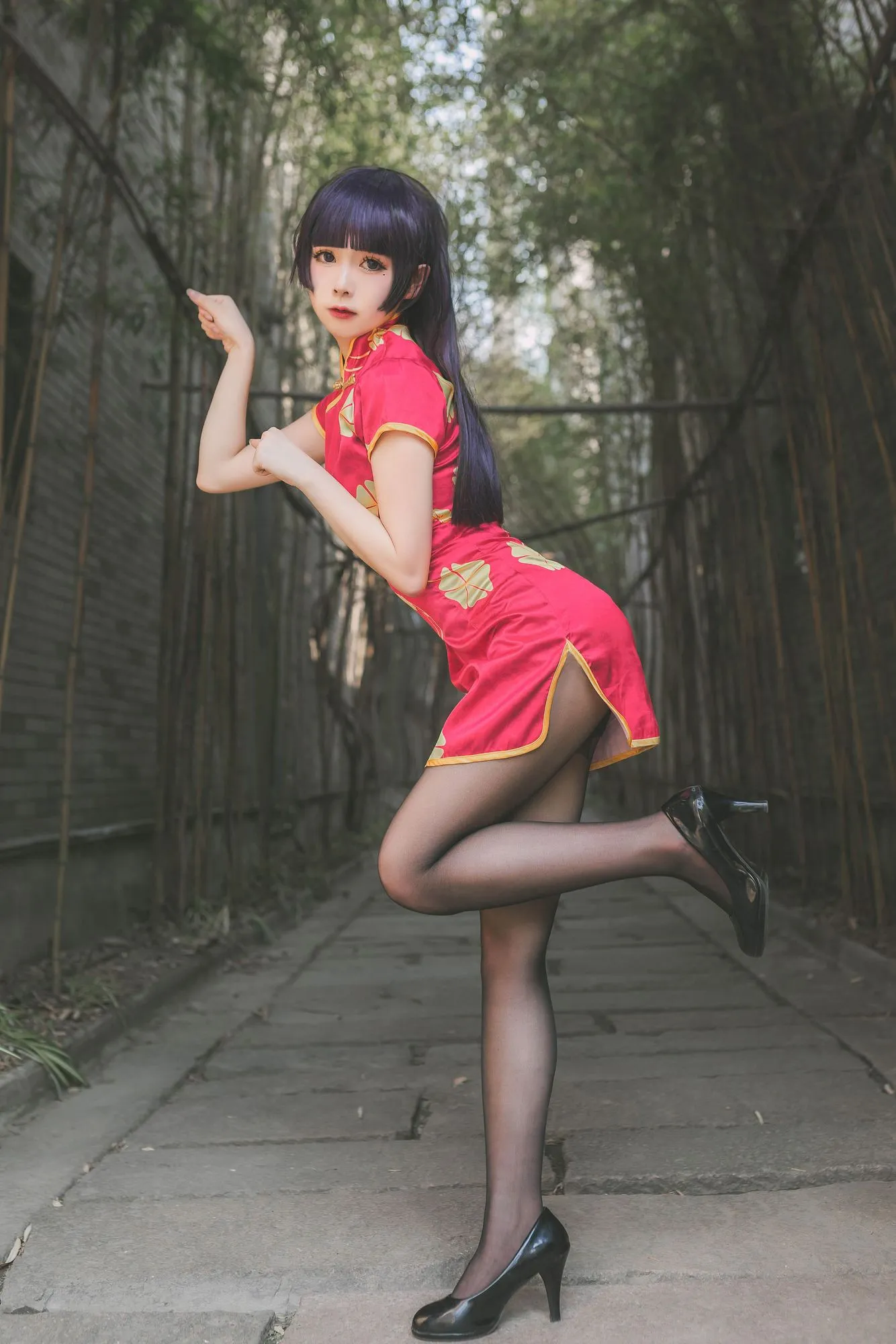 图片[5]-No.004-五更琉璃 新春旗袍 [22P]-coswz-cos王者