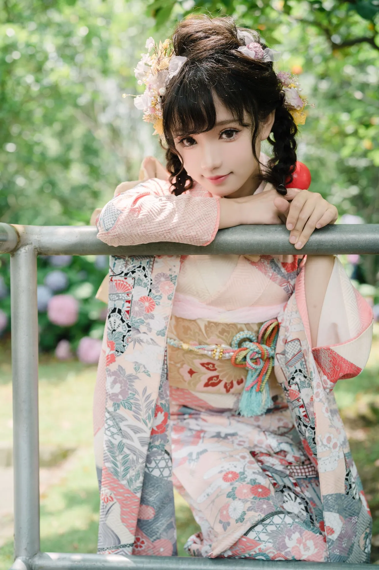 图片[2]-No.009-绣球花和服 [18P]-coswz-cos王者