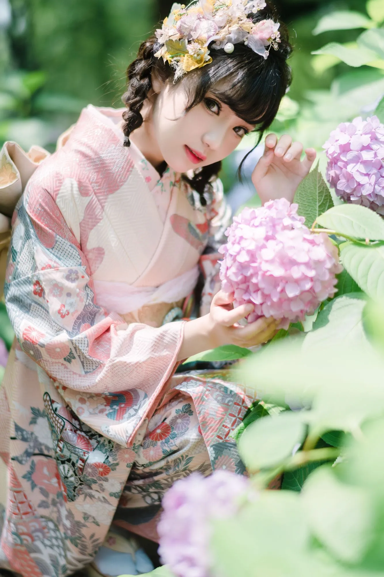 图片[3]-No.009-绣球花和服 [18P]-coswz-cos王者