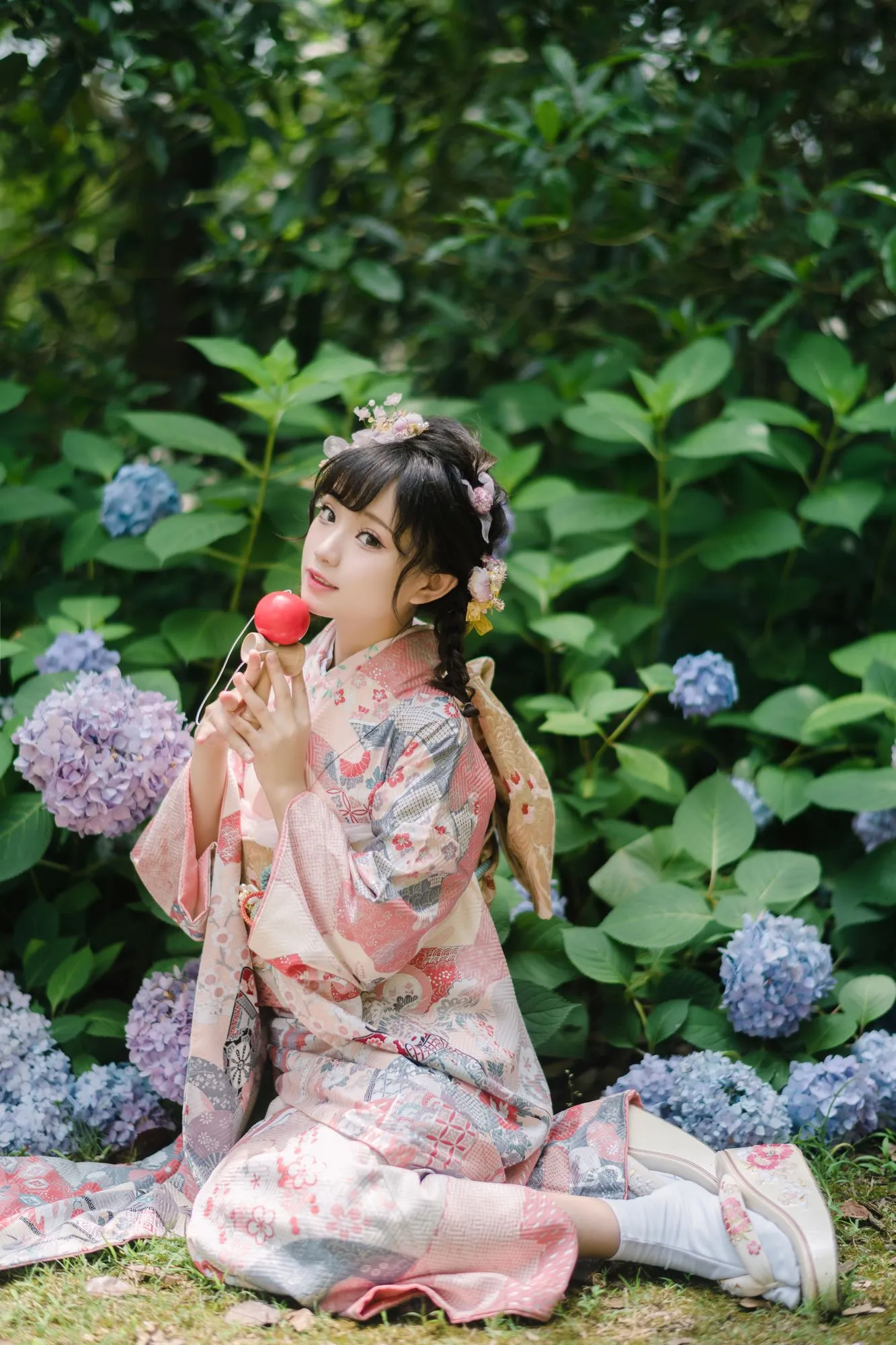 No.009-绣球花和服 [18P]-图妖社