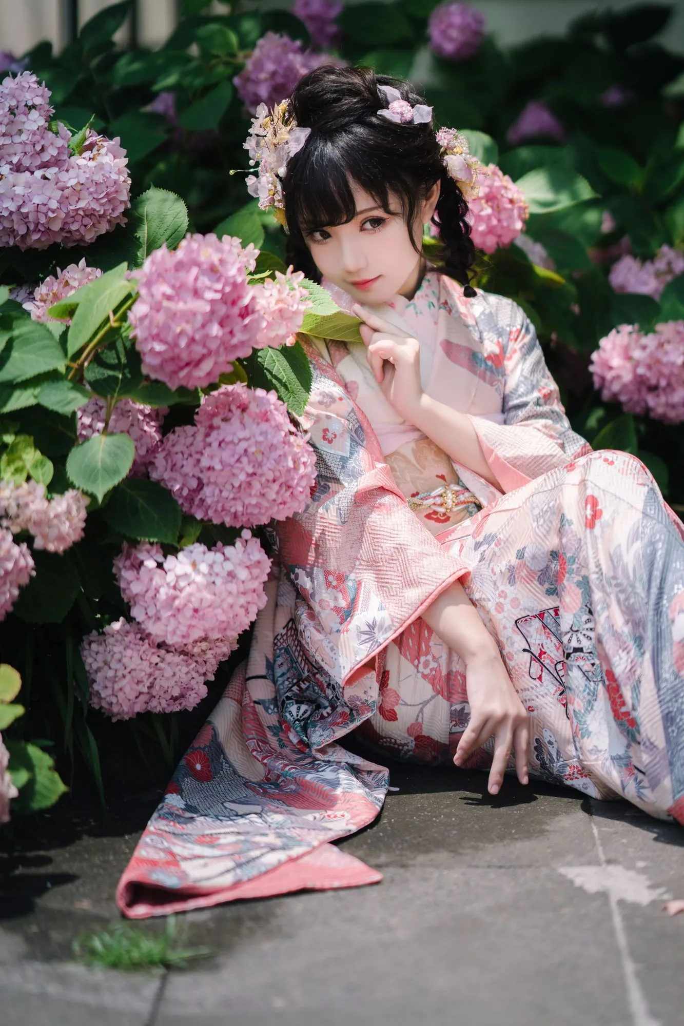 图片[5]-No.009-绣球花和服 [18P]-coswz-cos王者