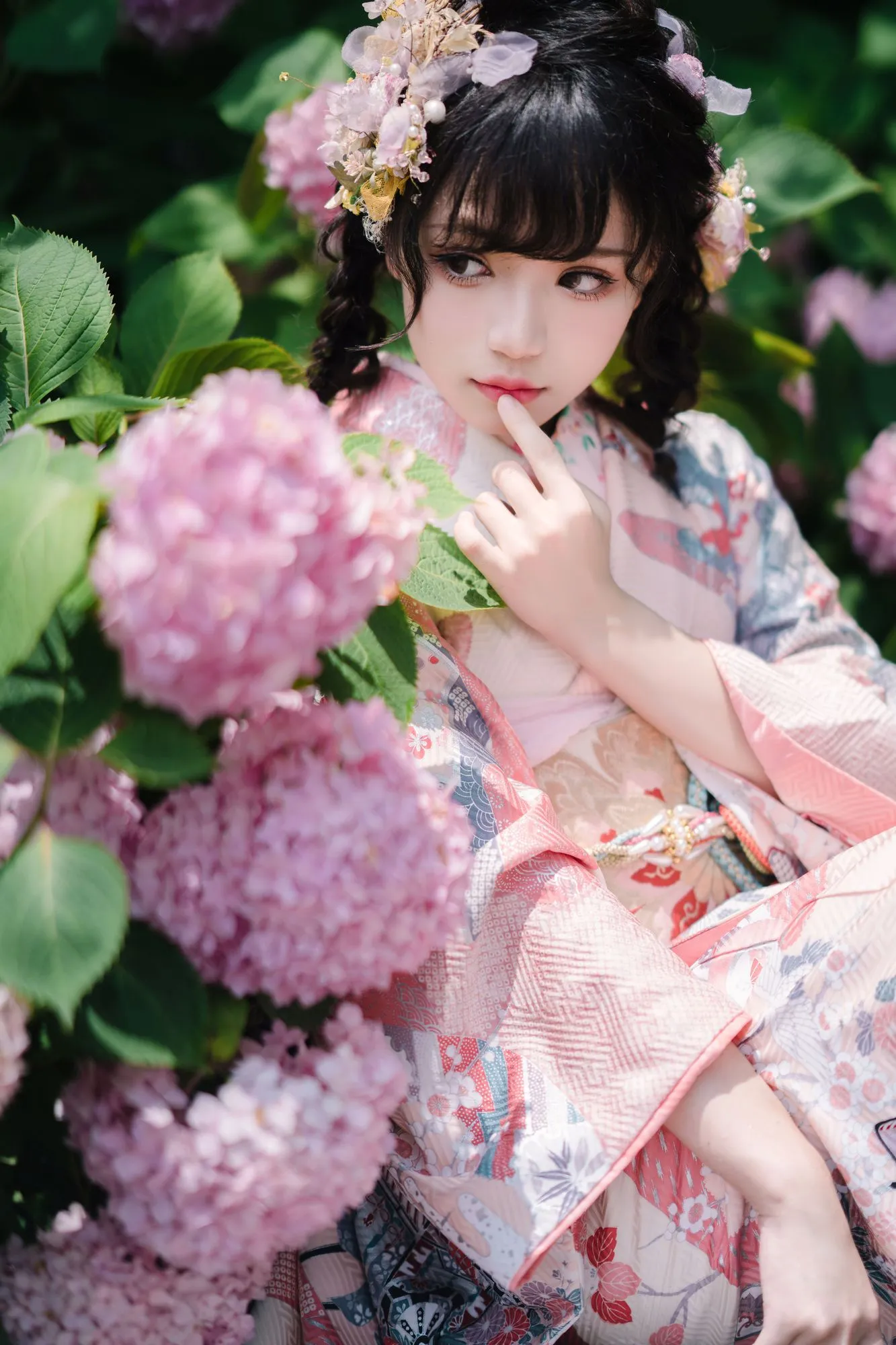 图片[4]-No.009-绣球花和服 [18P]-coswz-cos王者