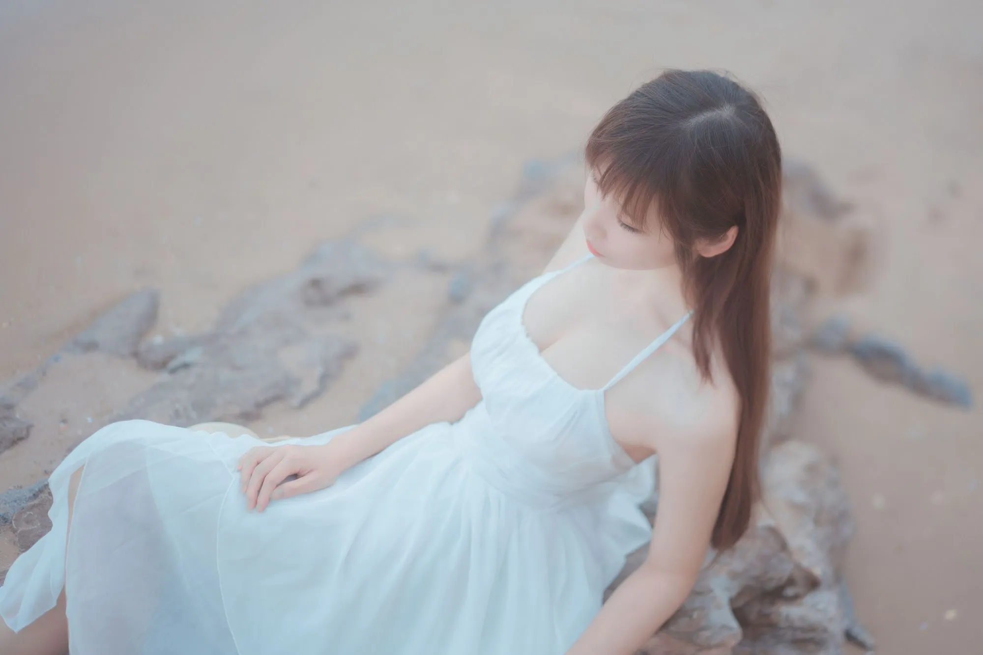 图片[4]-No.011-海岸 白裙 [9P]-coswz-cos王者
