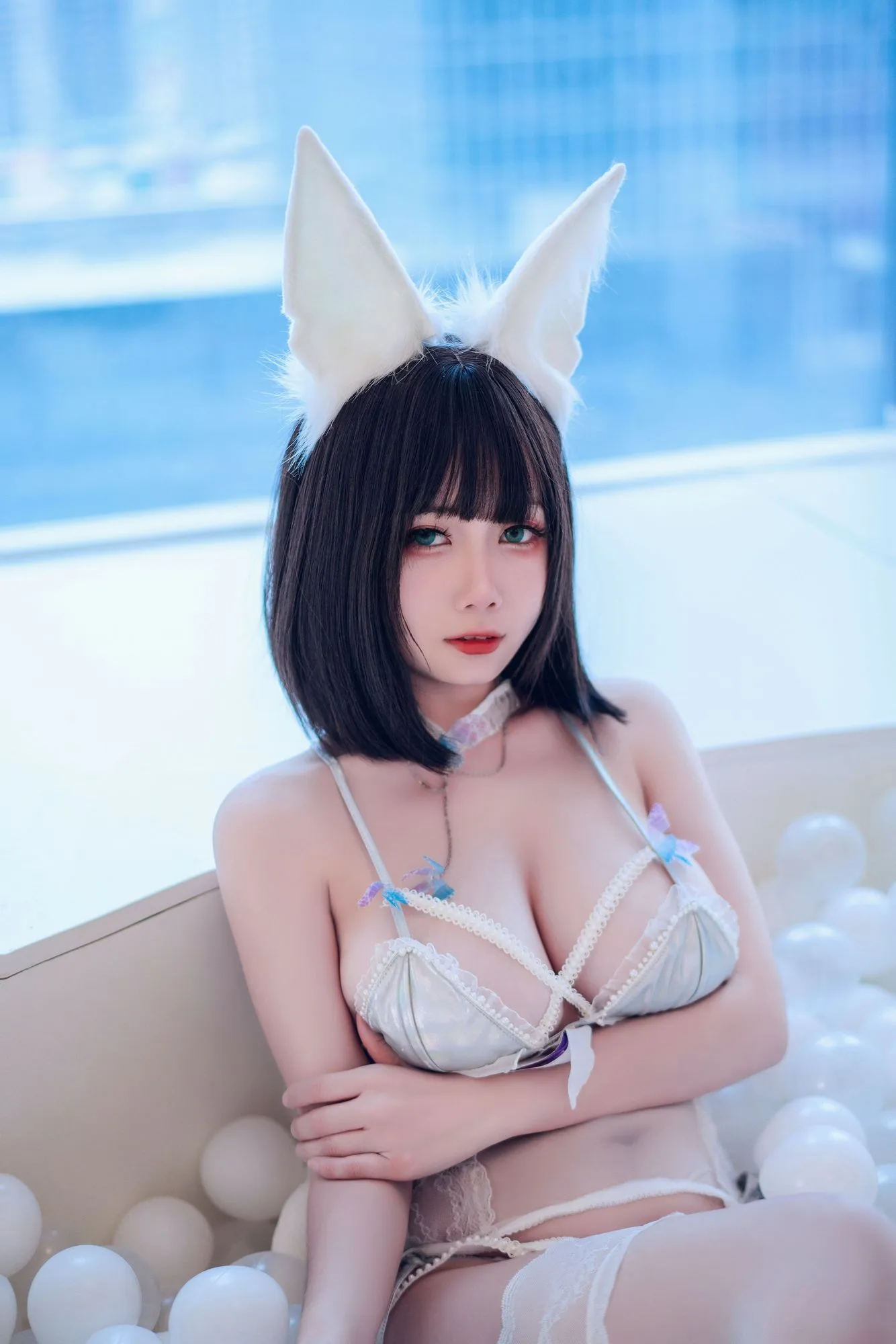 No.013 – 猫娘衣橱 珍珠内衣 [36P 2V]-图妖社