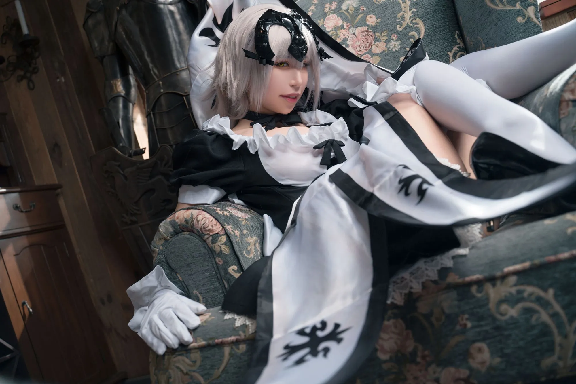 图片[3]-No.013-黑贞德 GK手办女仆 [14P]-coswz-cos王者