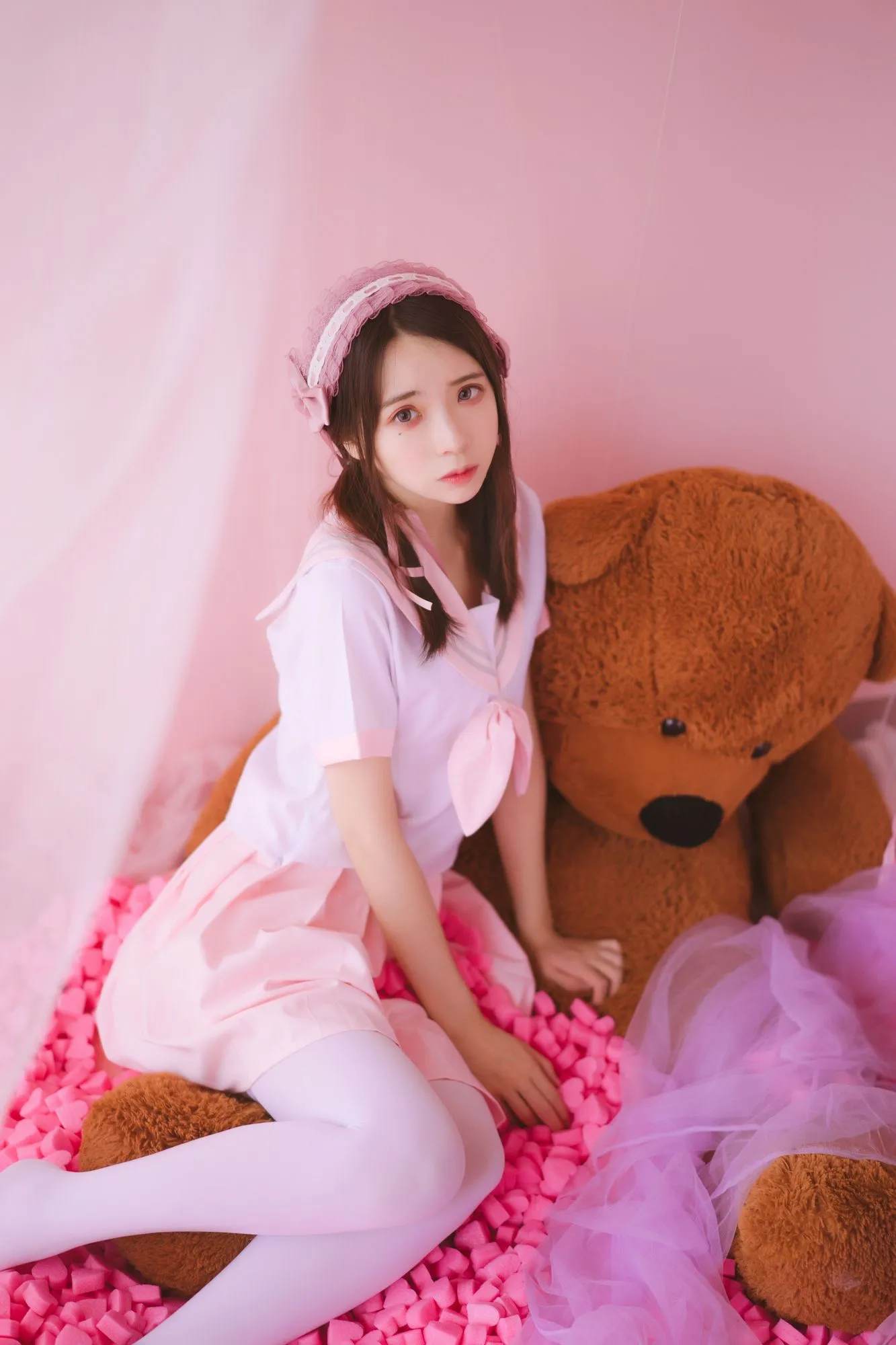图片[2]-No.015-丝袜狂想曲(粉) [54P]-coswz-cos王者