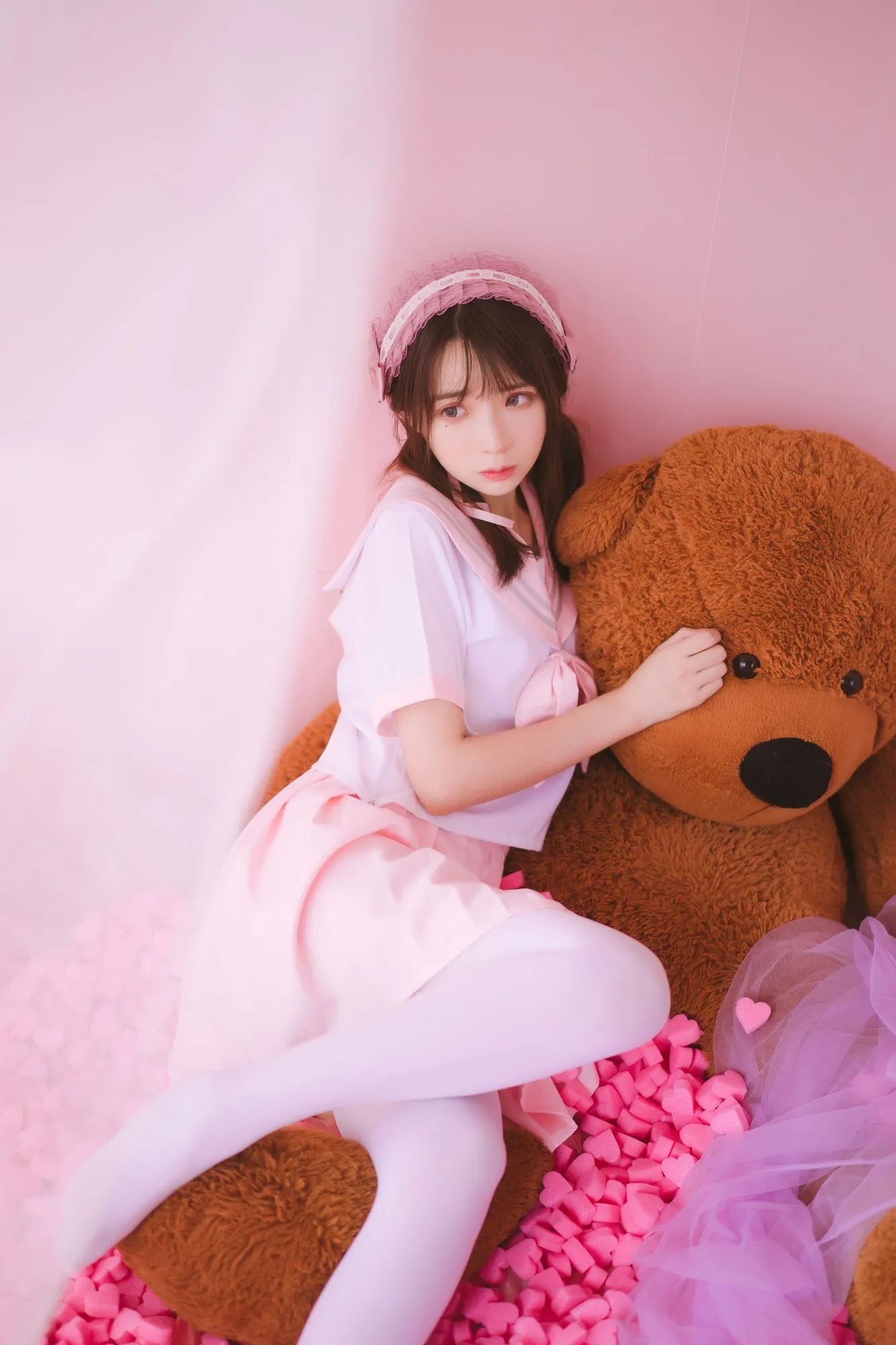 图片[3]-No.015-丝袜狂想曲(粉) [54P]-coswz-cos王者