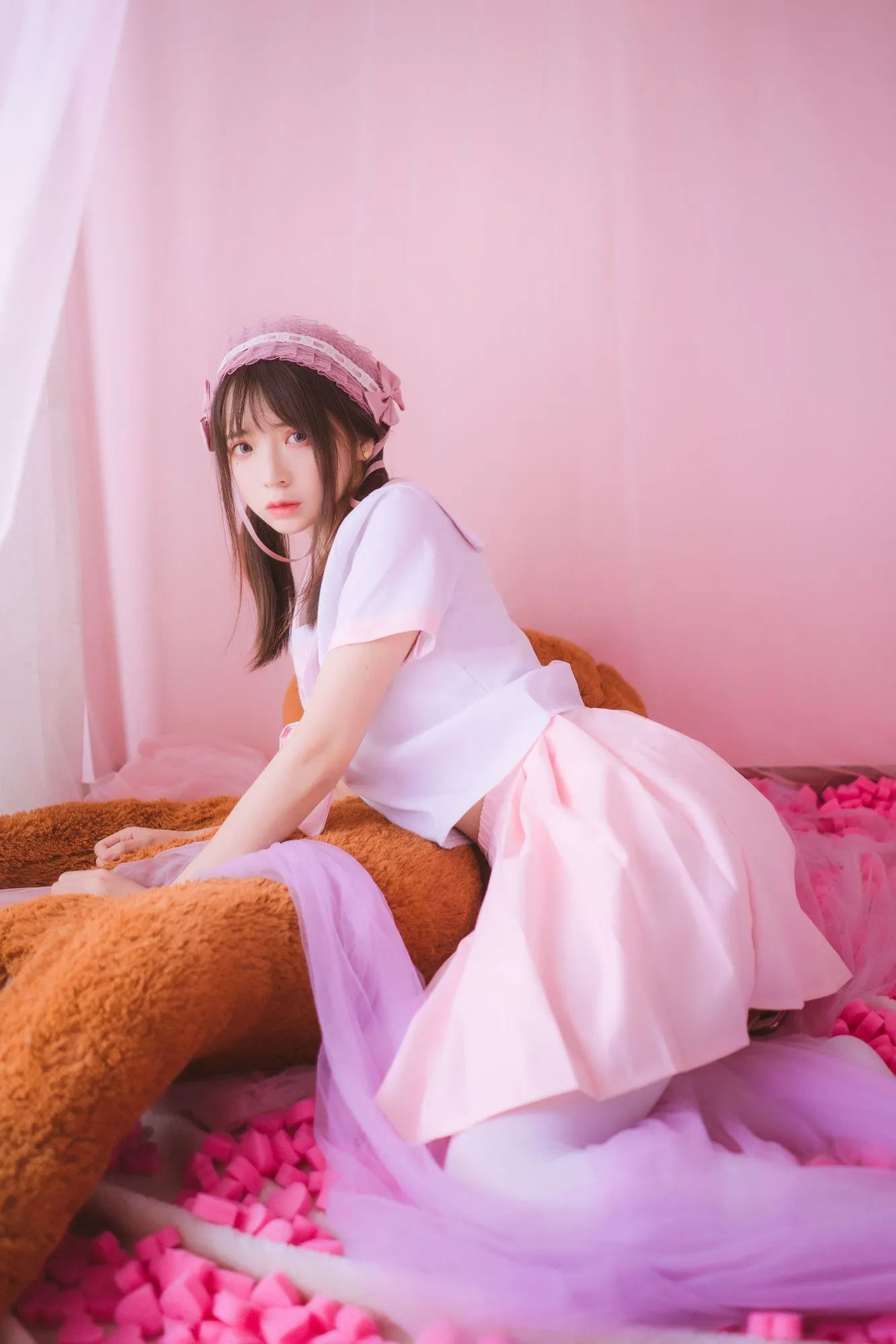 图片[4]-No.015-丝袜狂想曲(粉) [54P]-coswz-cos王者