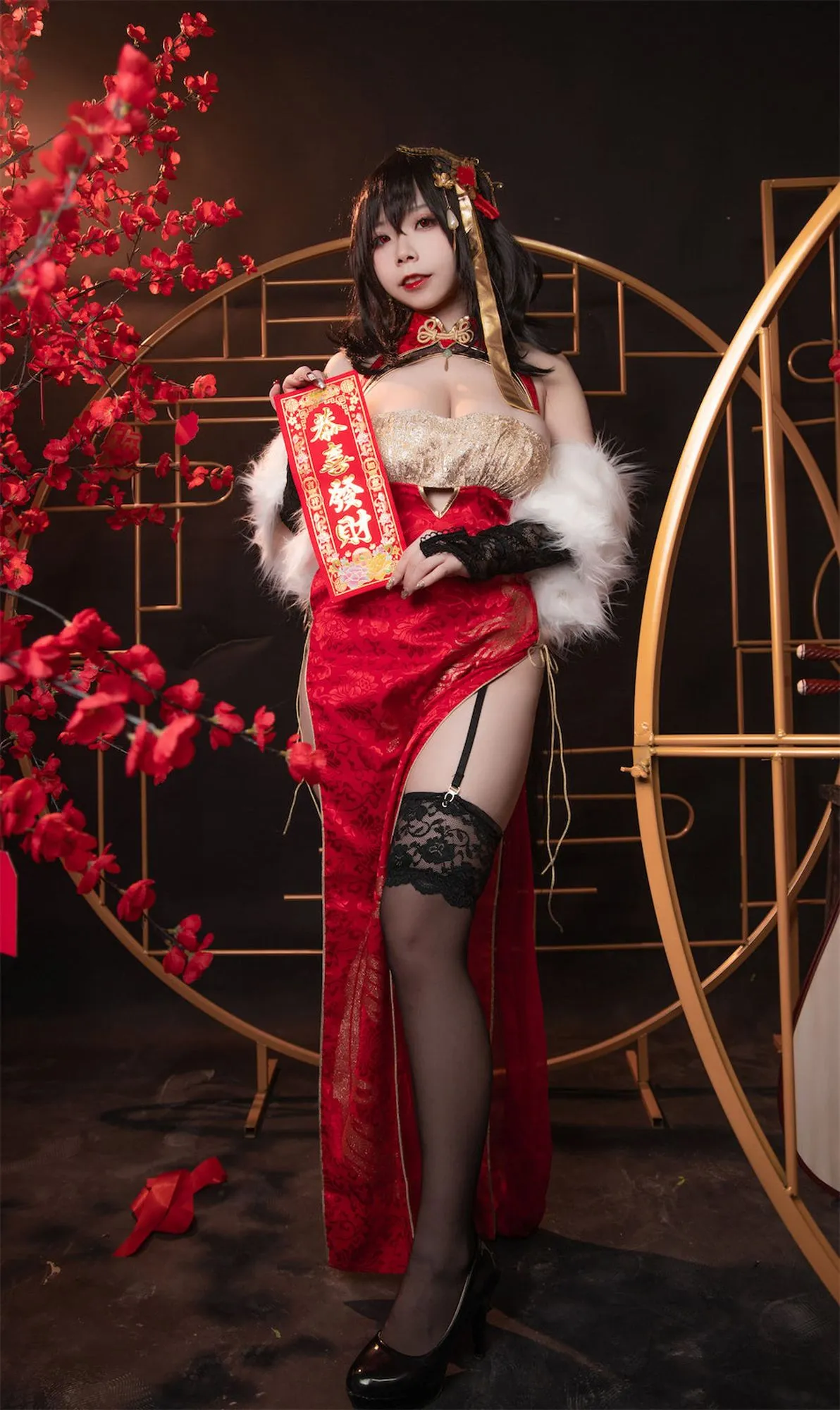 No.016-碧蓝航线 大凤红旗袍 [58P]-图妖社